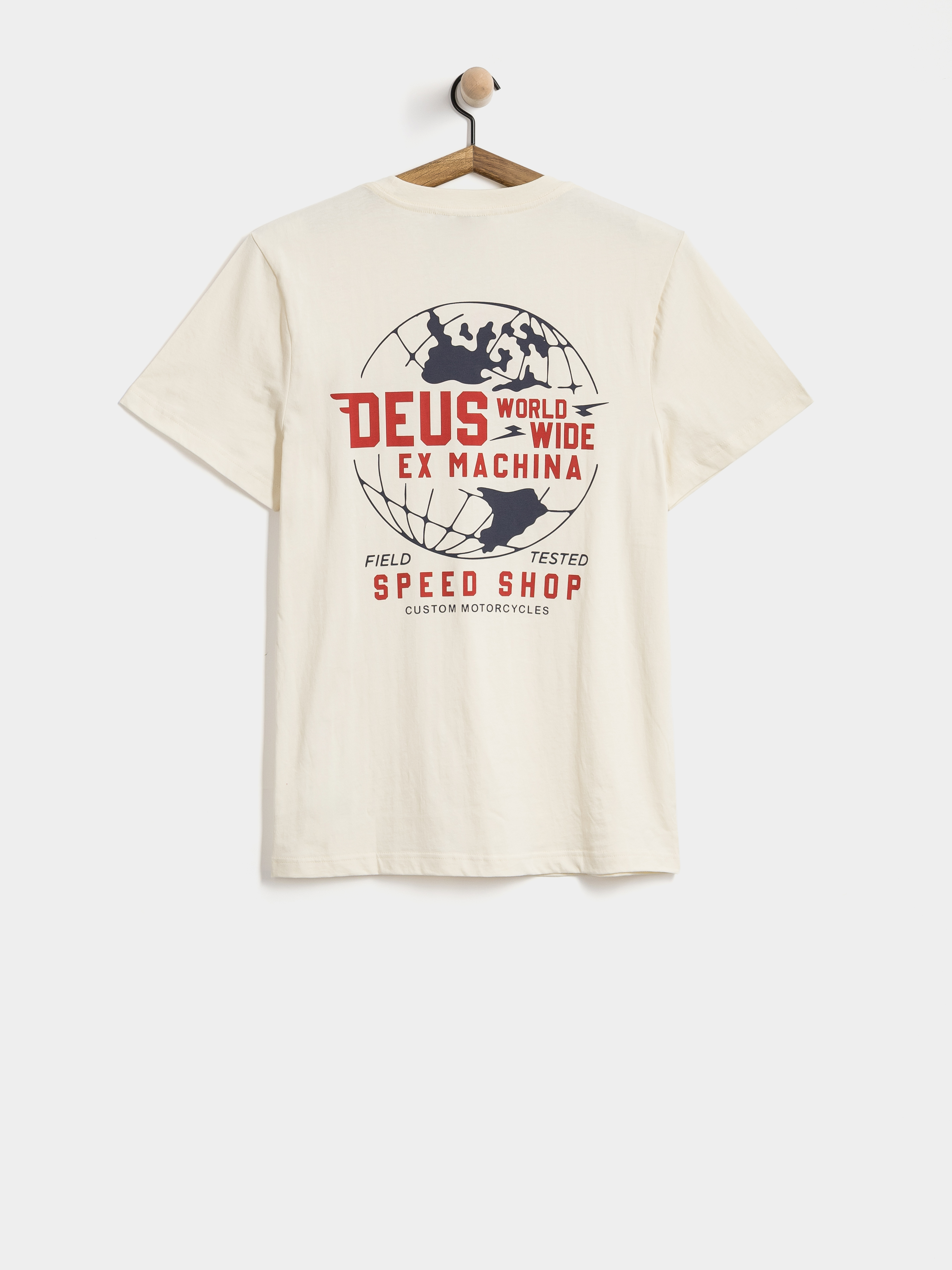 Tričko Deus Ex Machina Global Spark (vintage white)