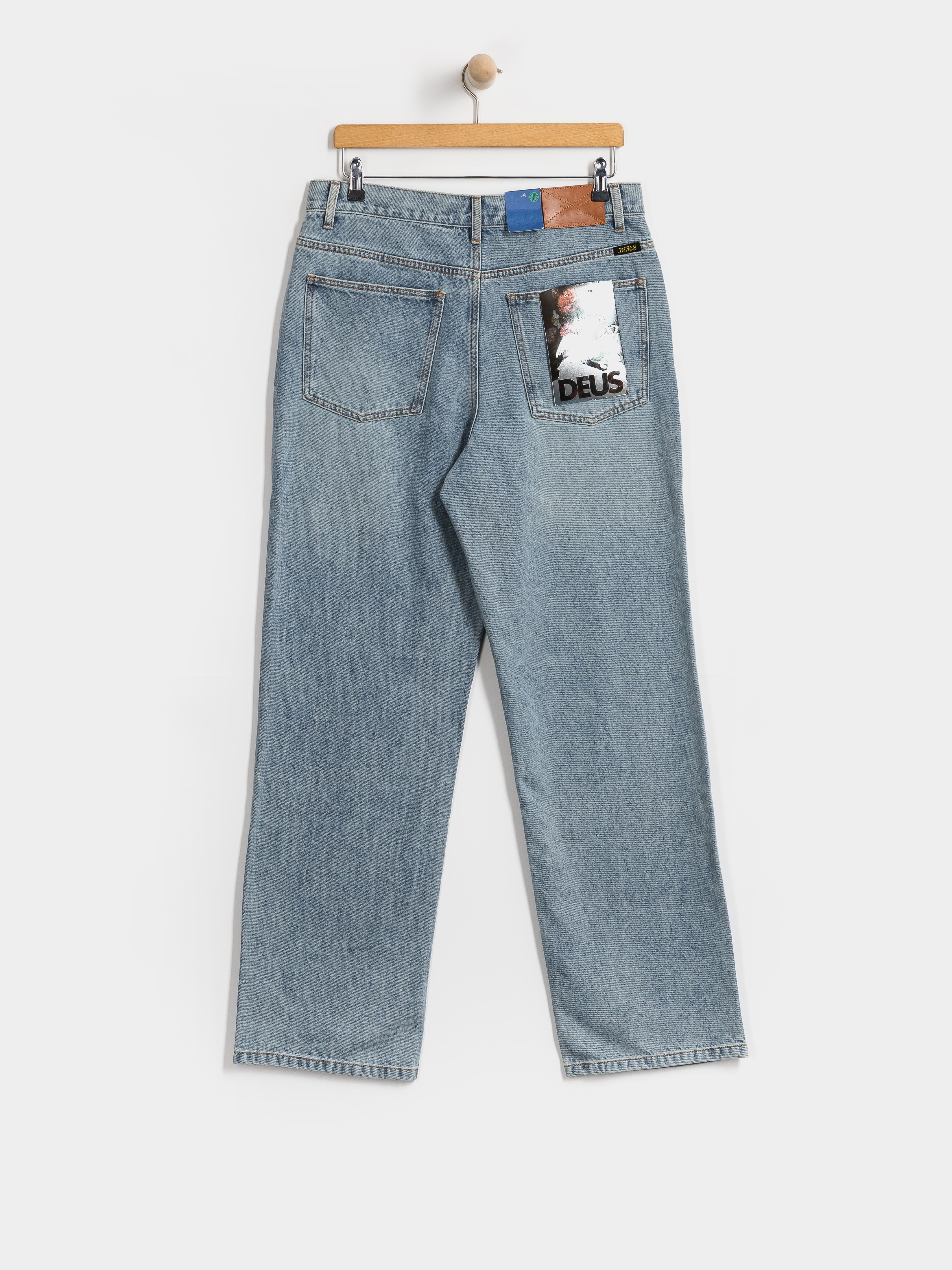 Kalhoty Deus Ex Machina True Line Straight (washed indigo)