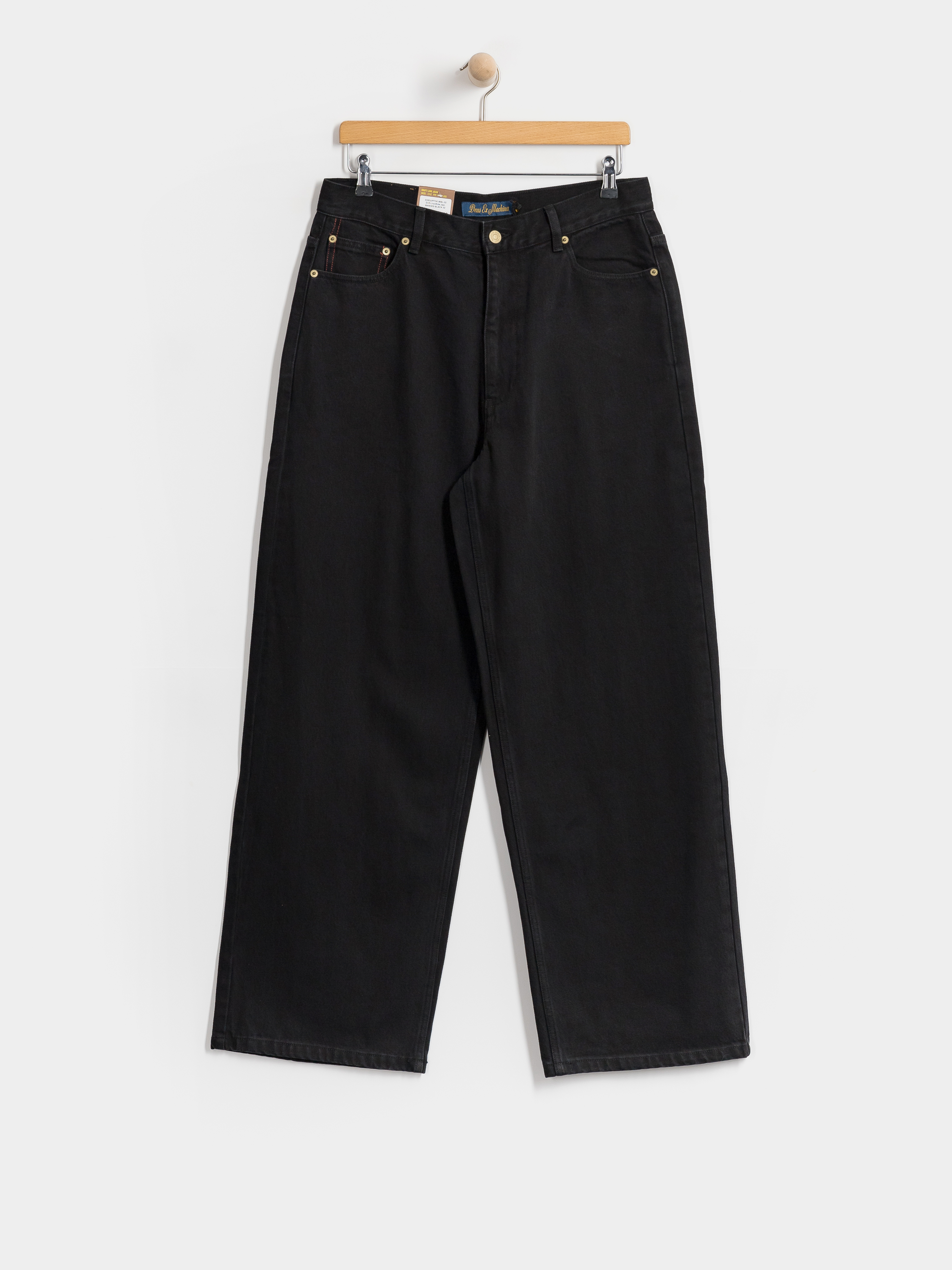 Kalhoty Deus Ex Machina Drift Line Wide (washed black)