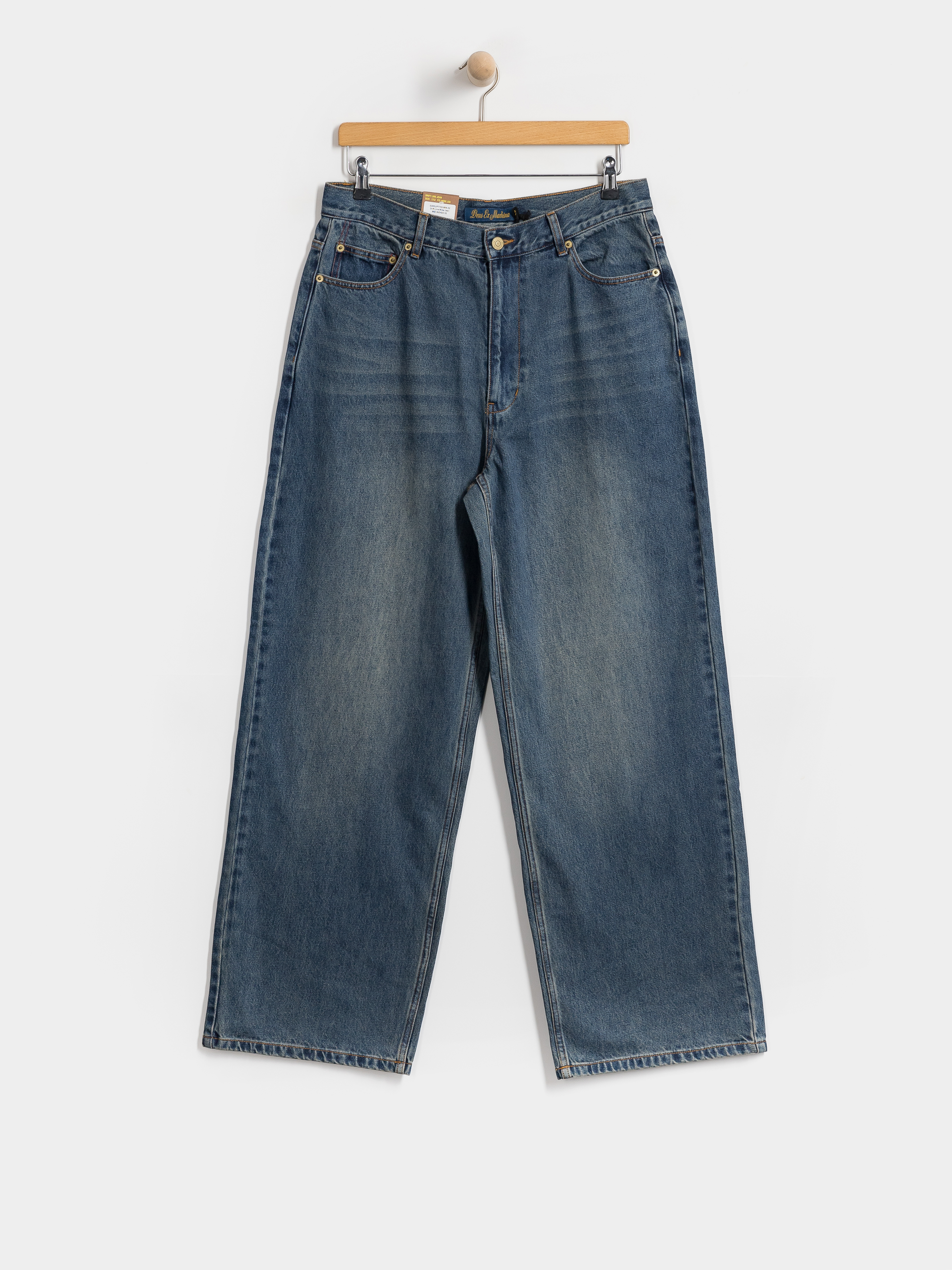 Kalhoty Deus Ex Machina Drift Line Wide (mid indigo)