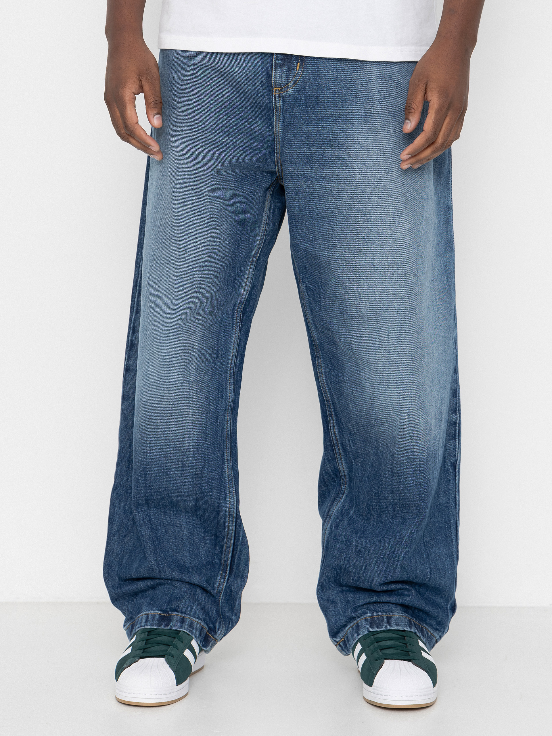 Kalhoty Carhartt WIP Brandon (blue/marble used wash)