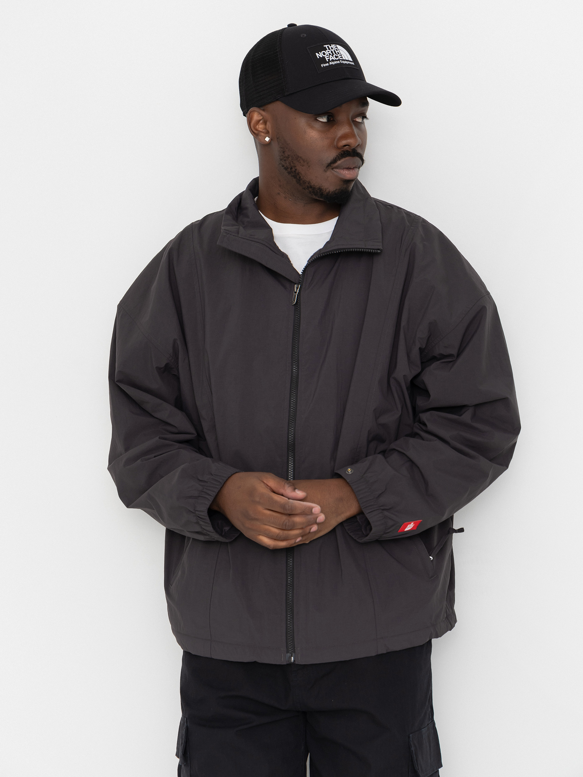 Bunda The North Face Red Box Nylon Fleece Lined (obsidian)