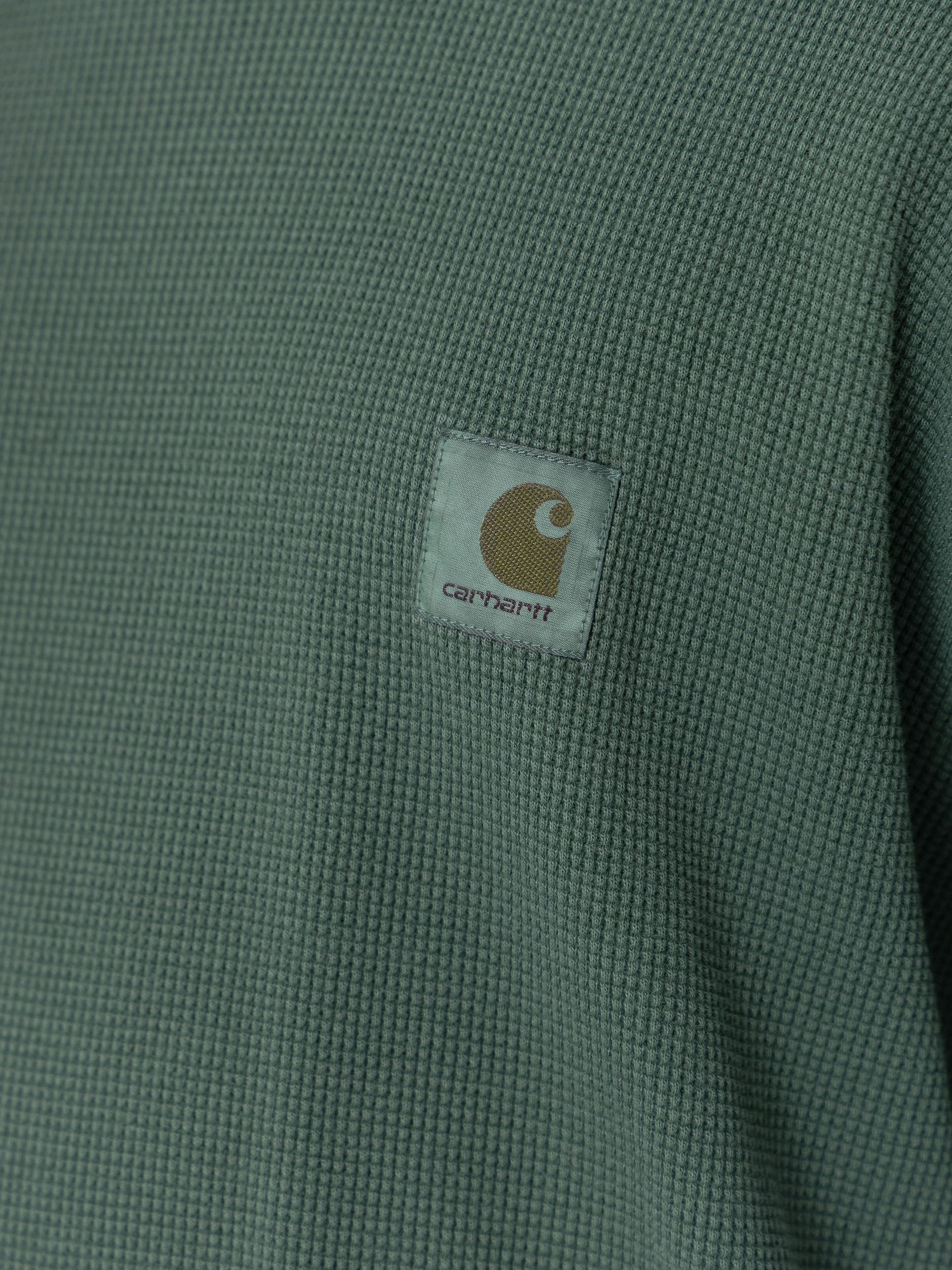 Triko Carhartt WIP Vista Waffle (dark scarab/garment dyed)