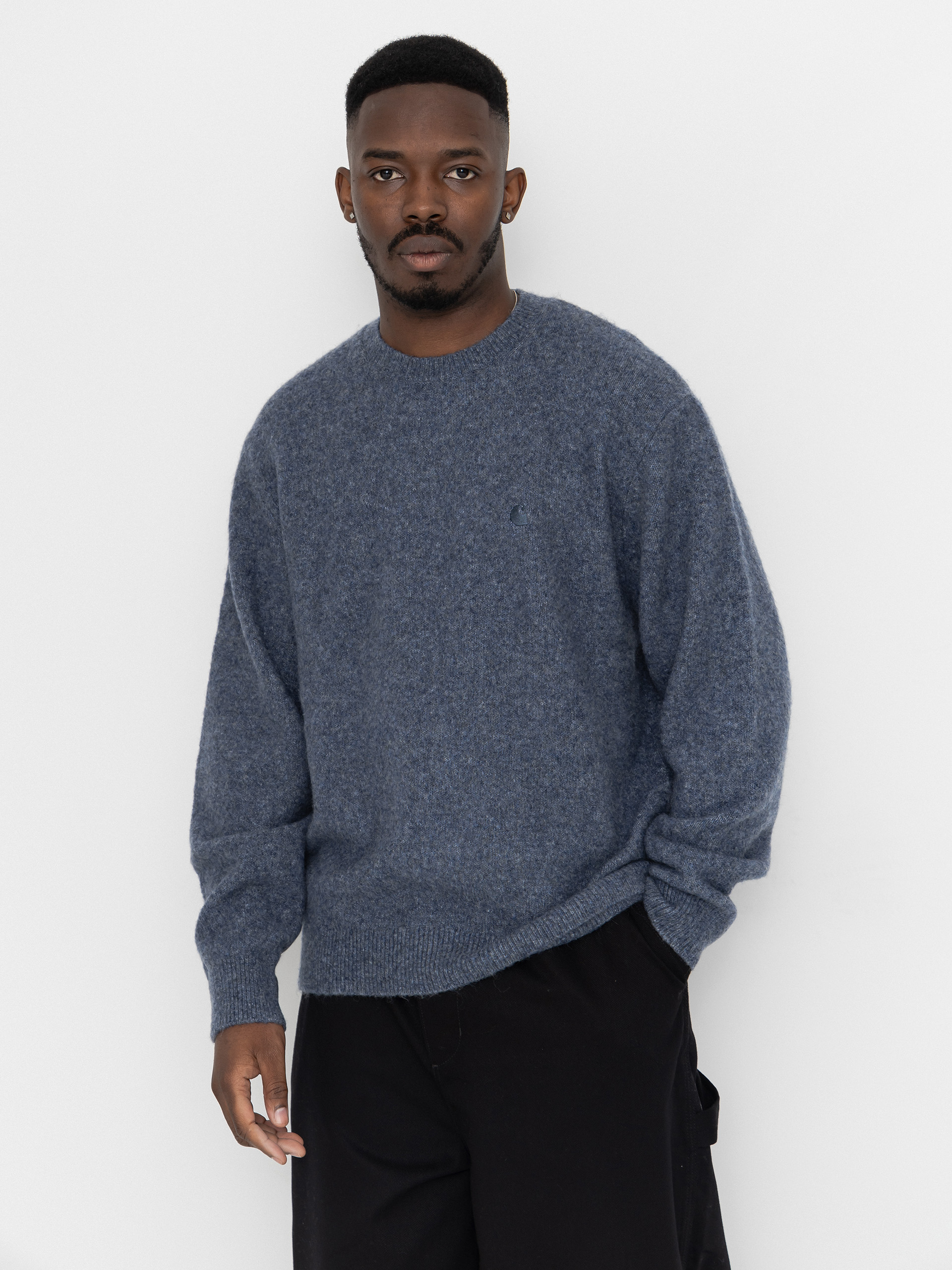 Svetr Carhartt WIP Curtis (tangled shady blue)