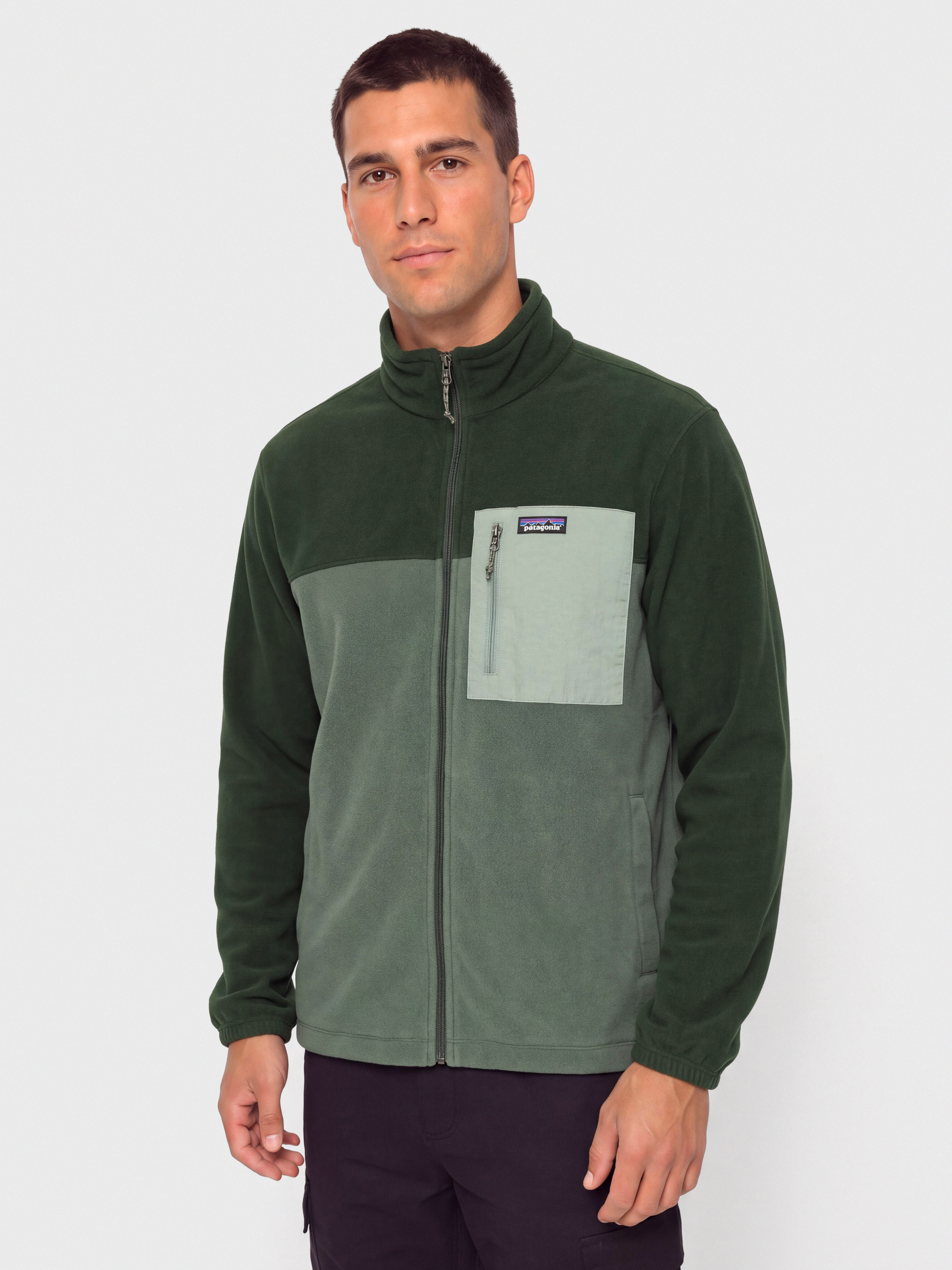 Bunda Patagonia Micro D Patch Pocket (canopy green)