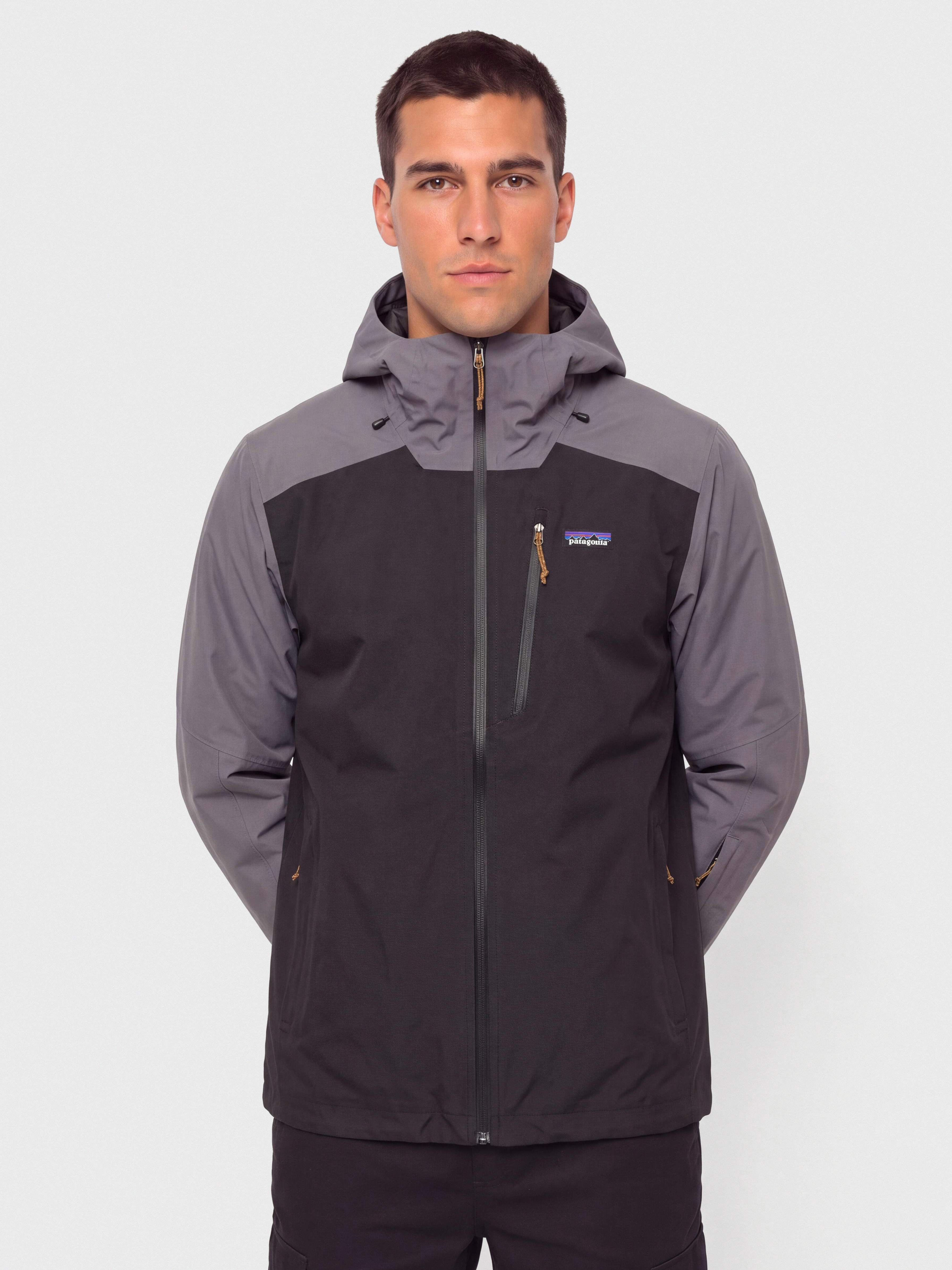 Snowboardovu00e1 bunda Patagonia Insulated Powder Town (may grey)