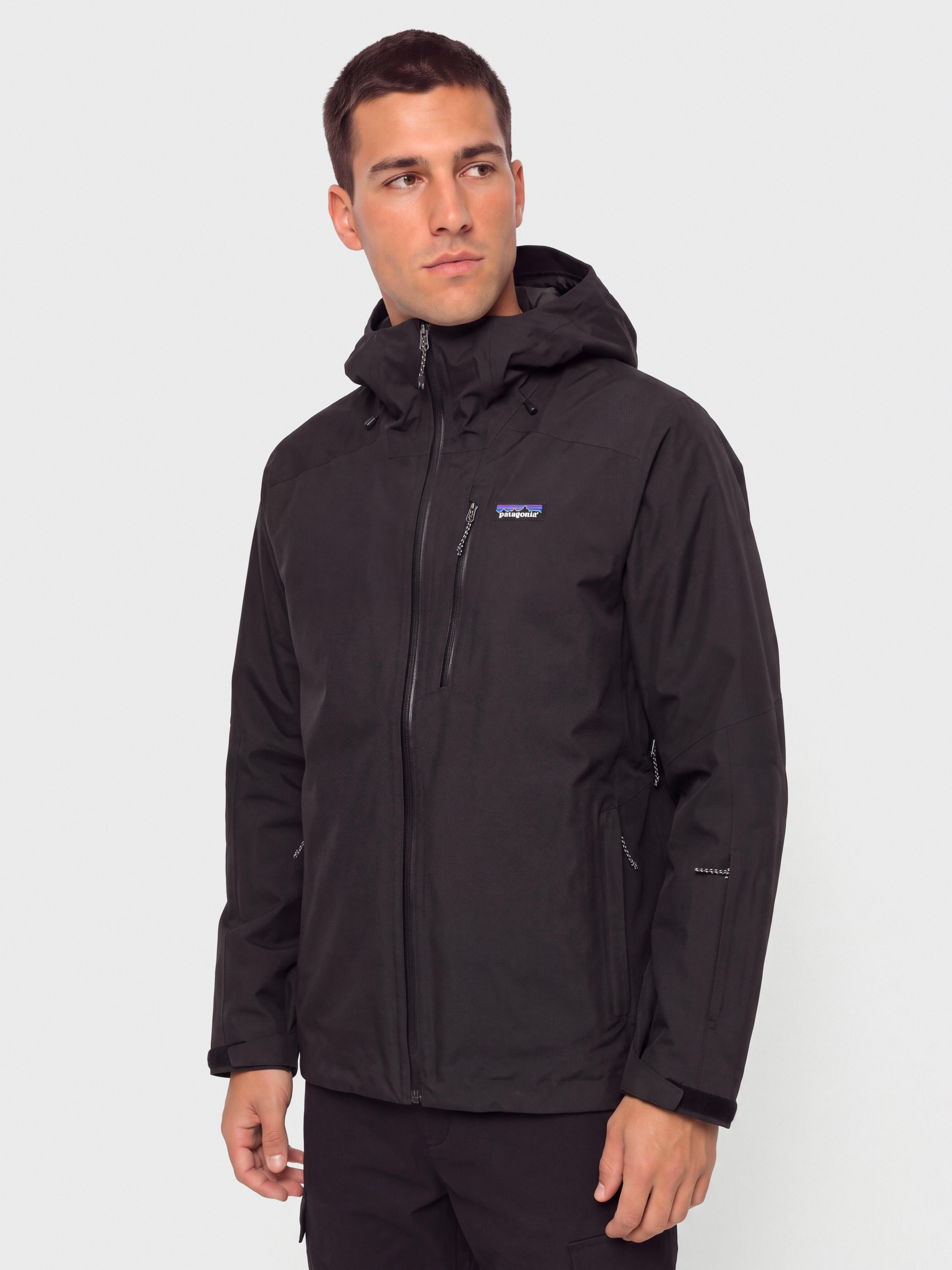 Snowboardovu00e1 bunda Patagonia Insulated Powder Town (black)