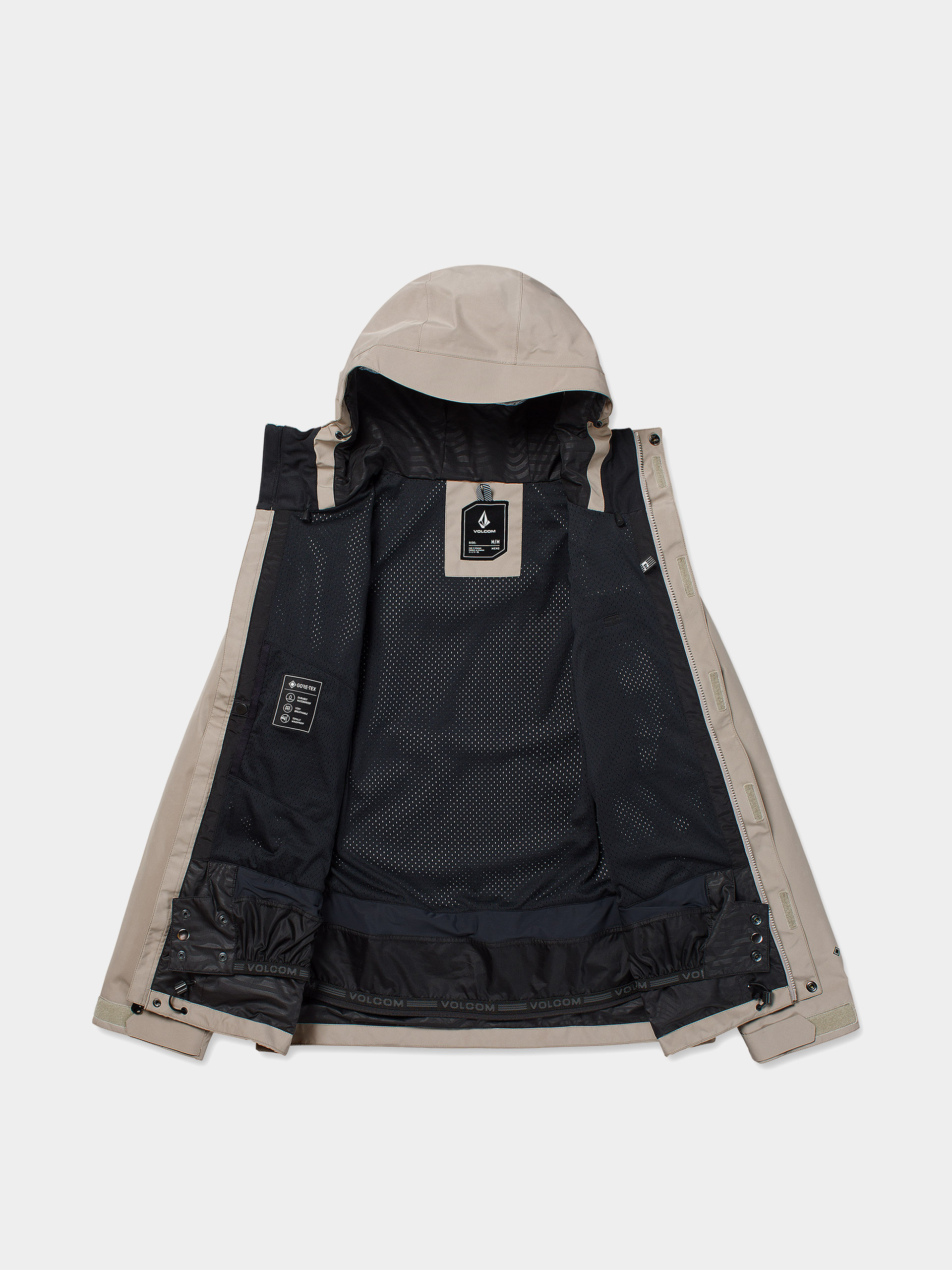 Pánská Snowboardová bunda Volcom Dua Ins Gore Tex (khaki)