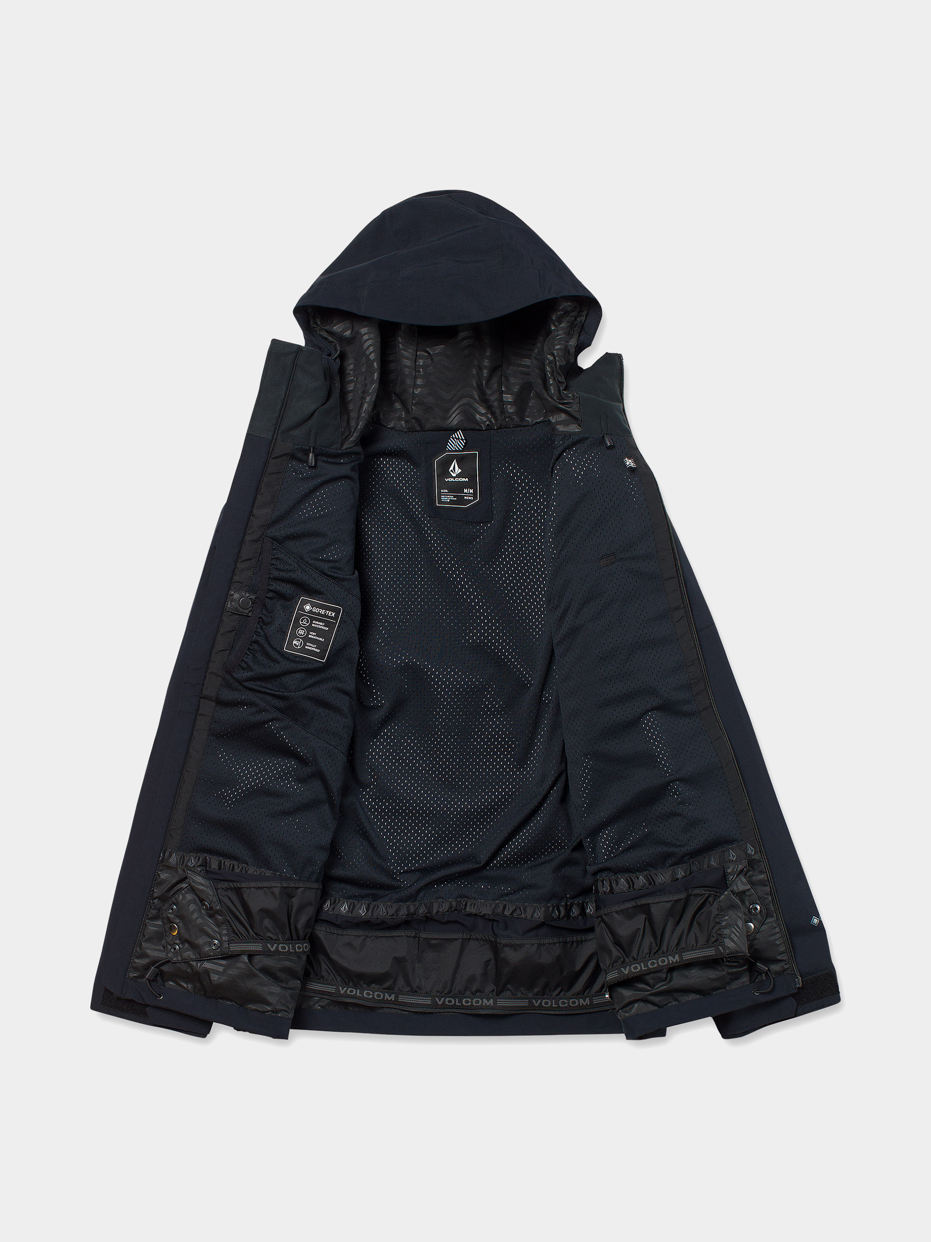 Pánská Snowboardová bunda Volcom L Gore Tex (black)