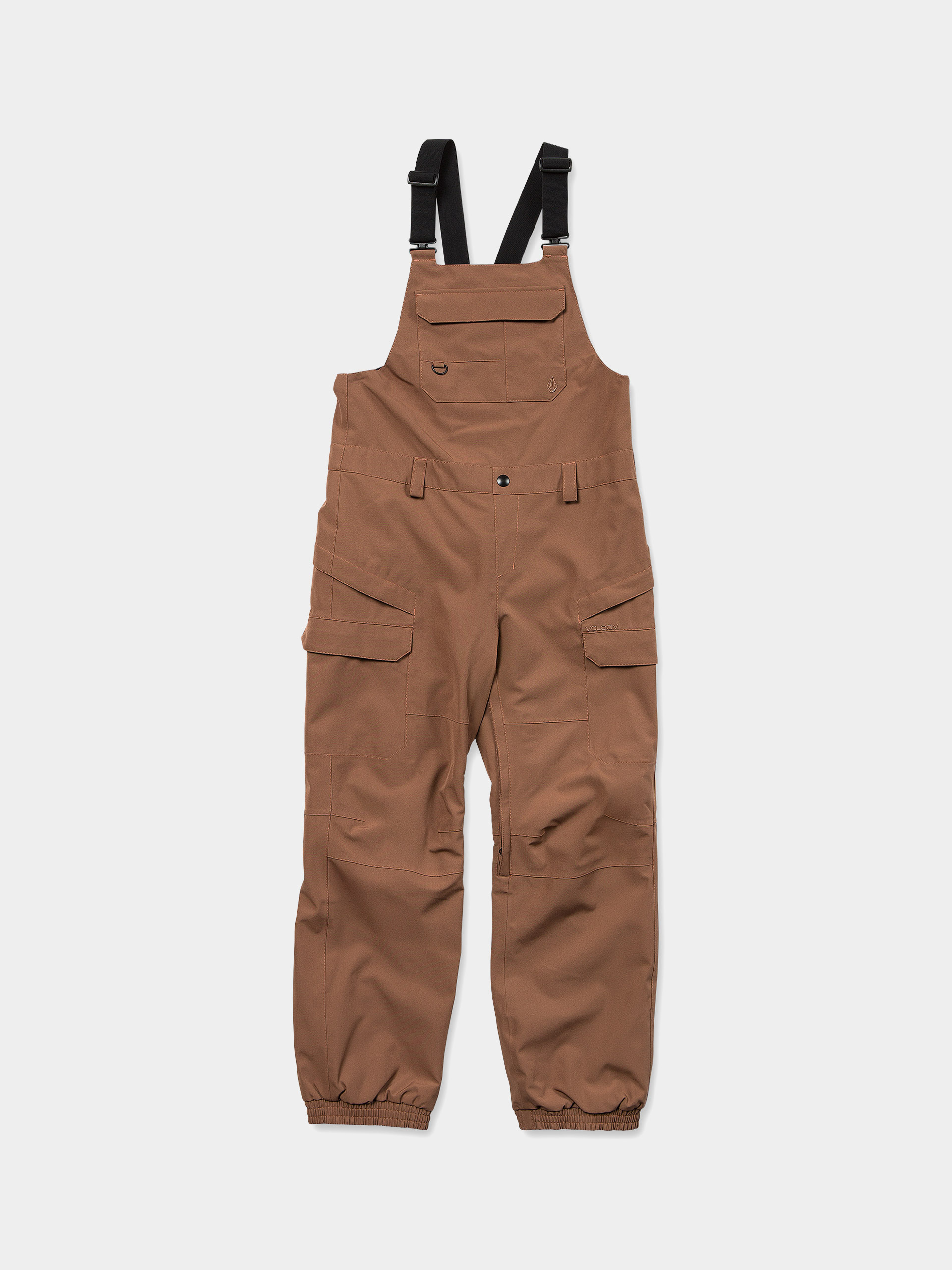Snowboardovu00e9 kalhoty  Volcom Creston 3D Stretch Bib Wmn (desert taupe)