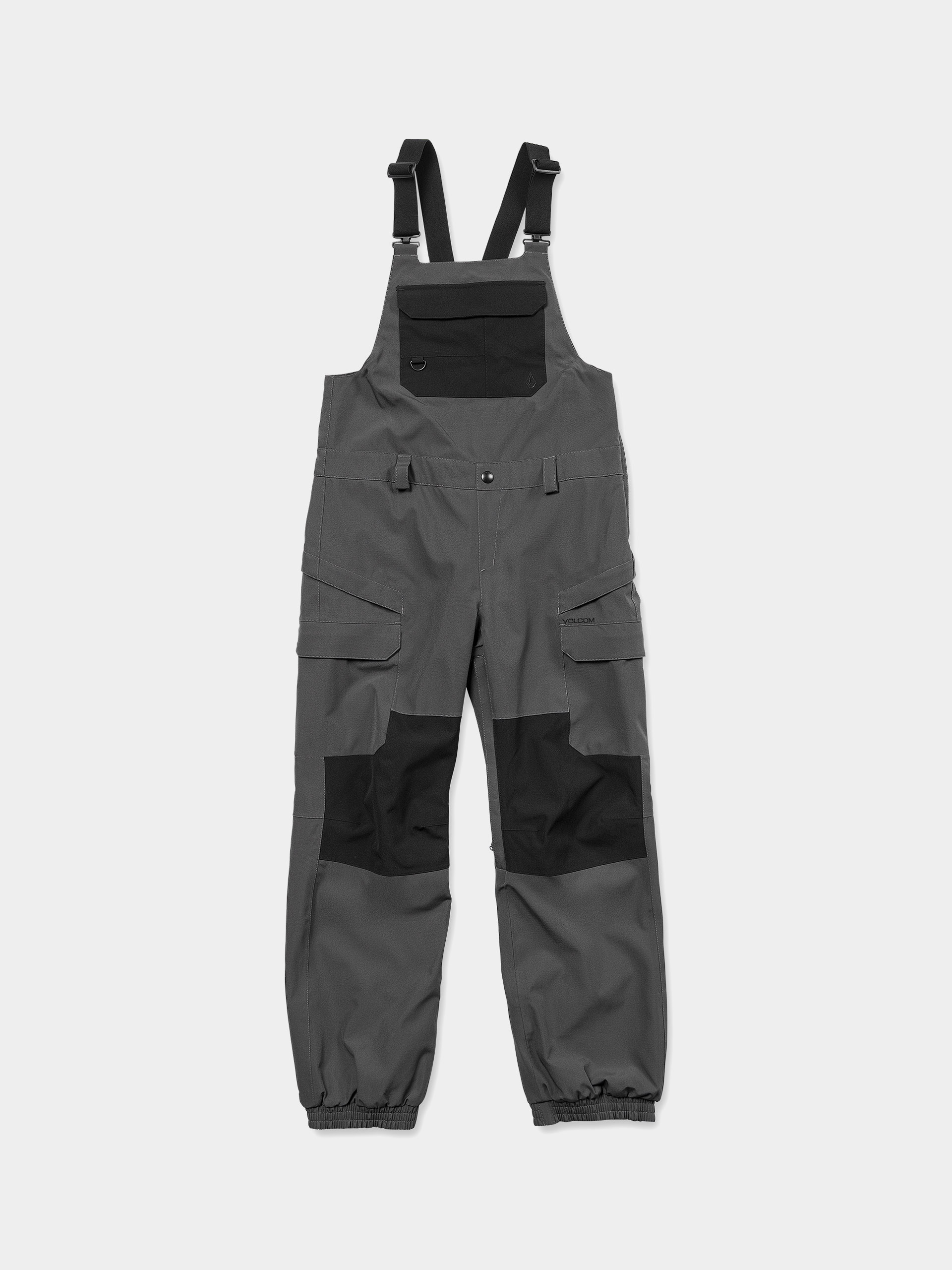 Dámské Snowboardové kalhoty  Volcom Creston 3D Stretch Bib (dark grey)