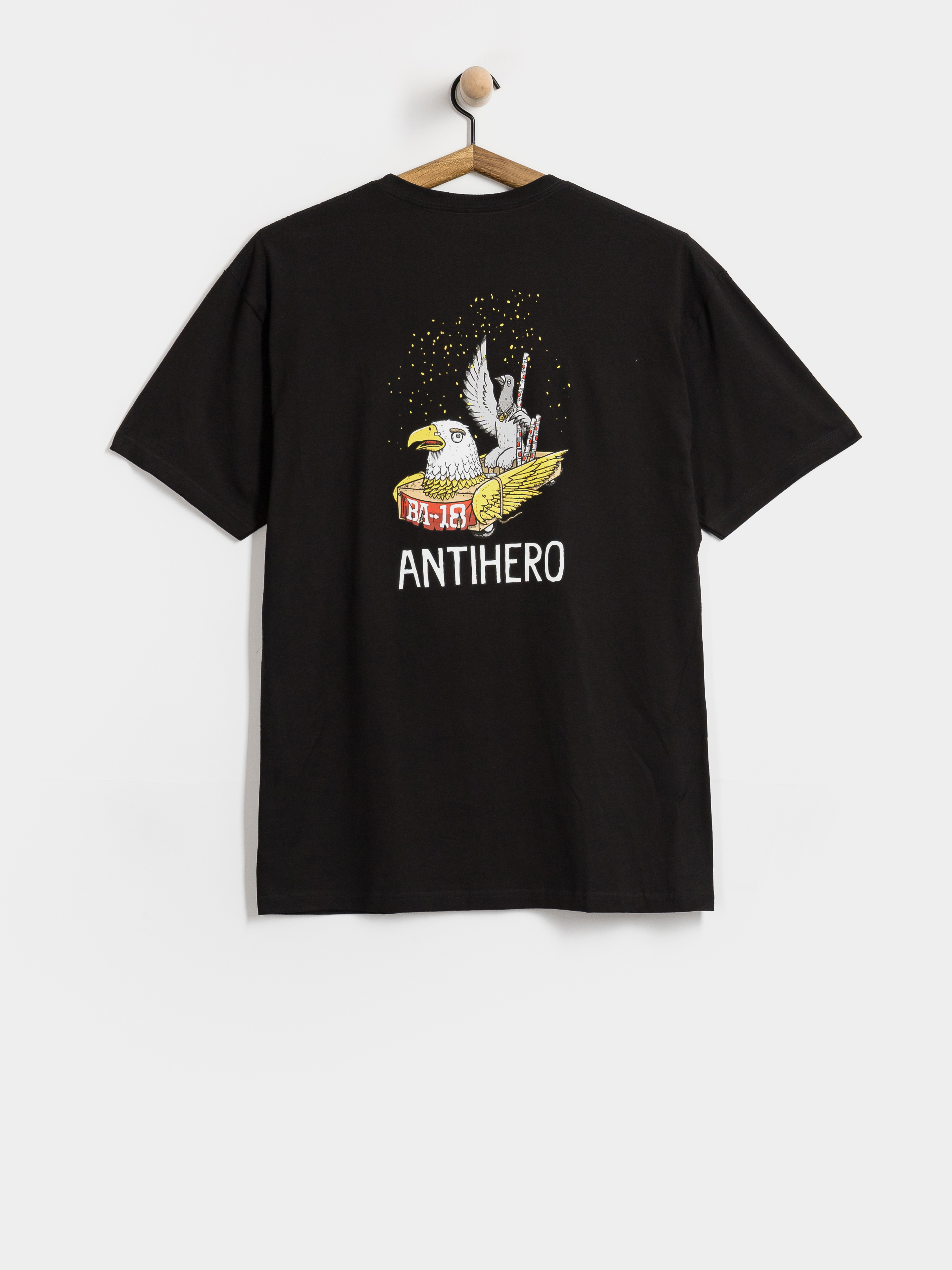 Tričko Antihero Ba First (black w/multi color prints)