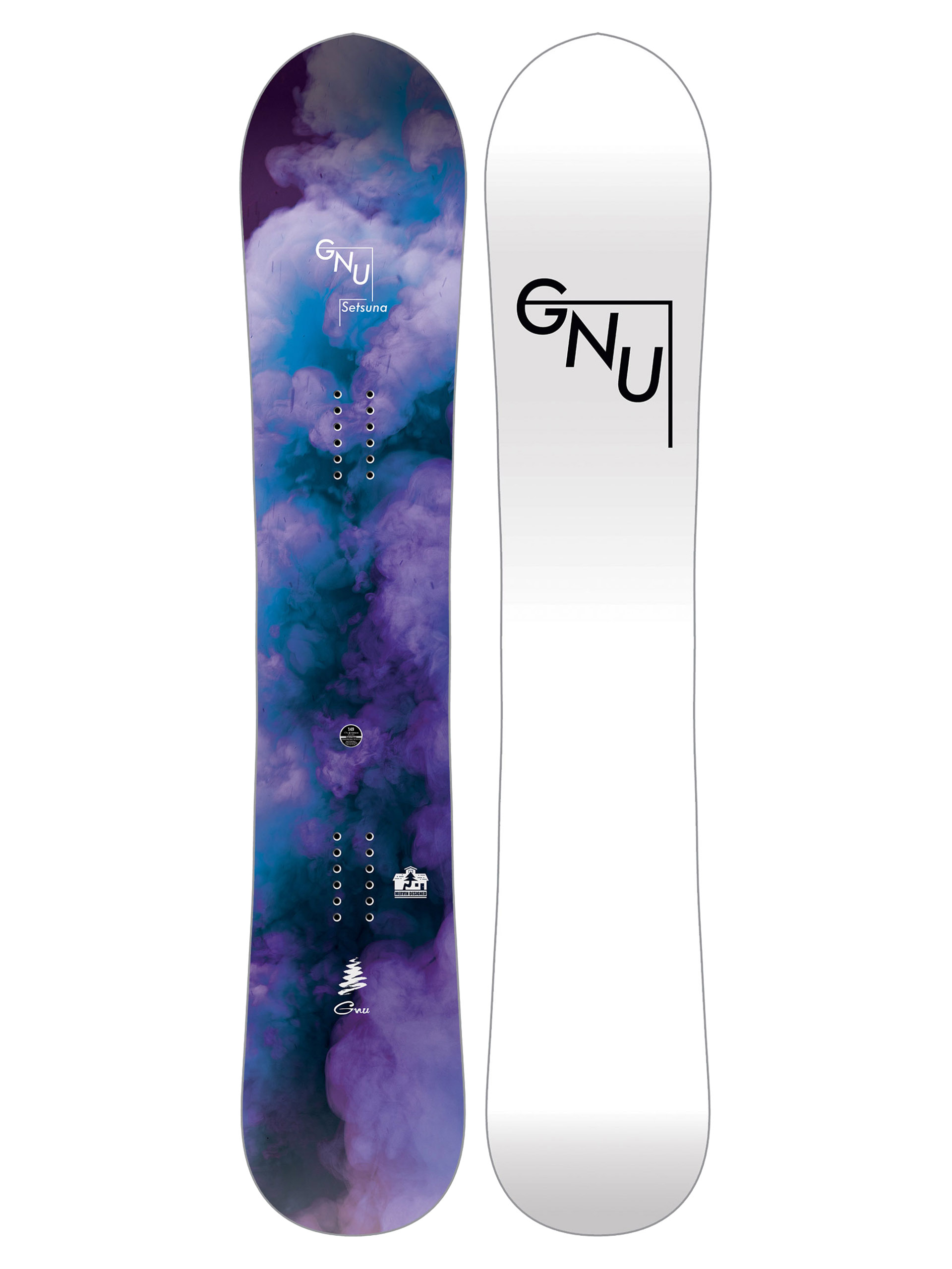 Dámská Snowboard Gnu Setsuna (white/black)