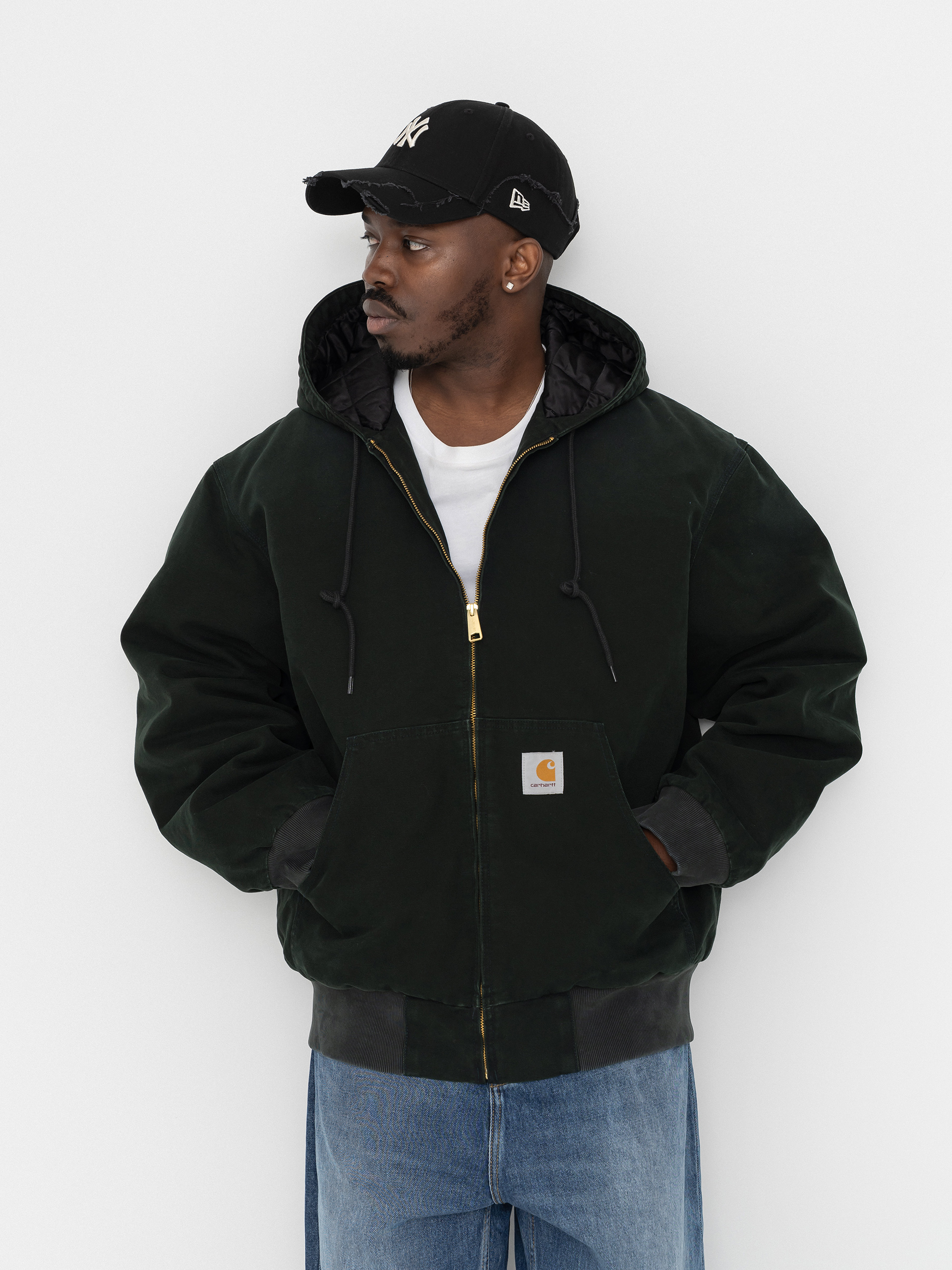 Bunda Carhartt WIP OG Active (raven/stone canvas)