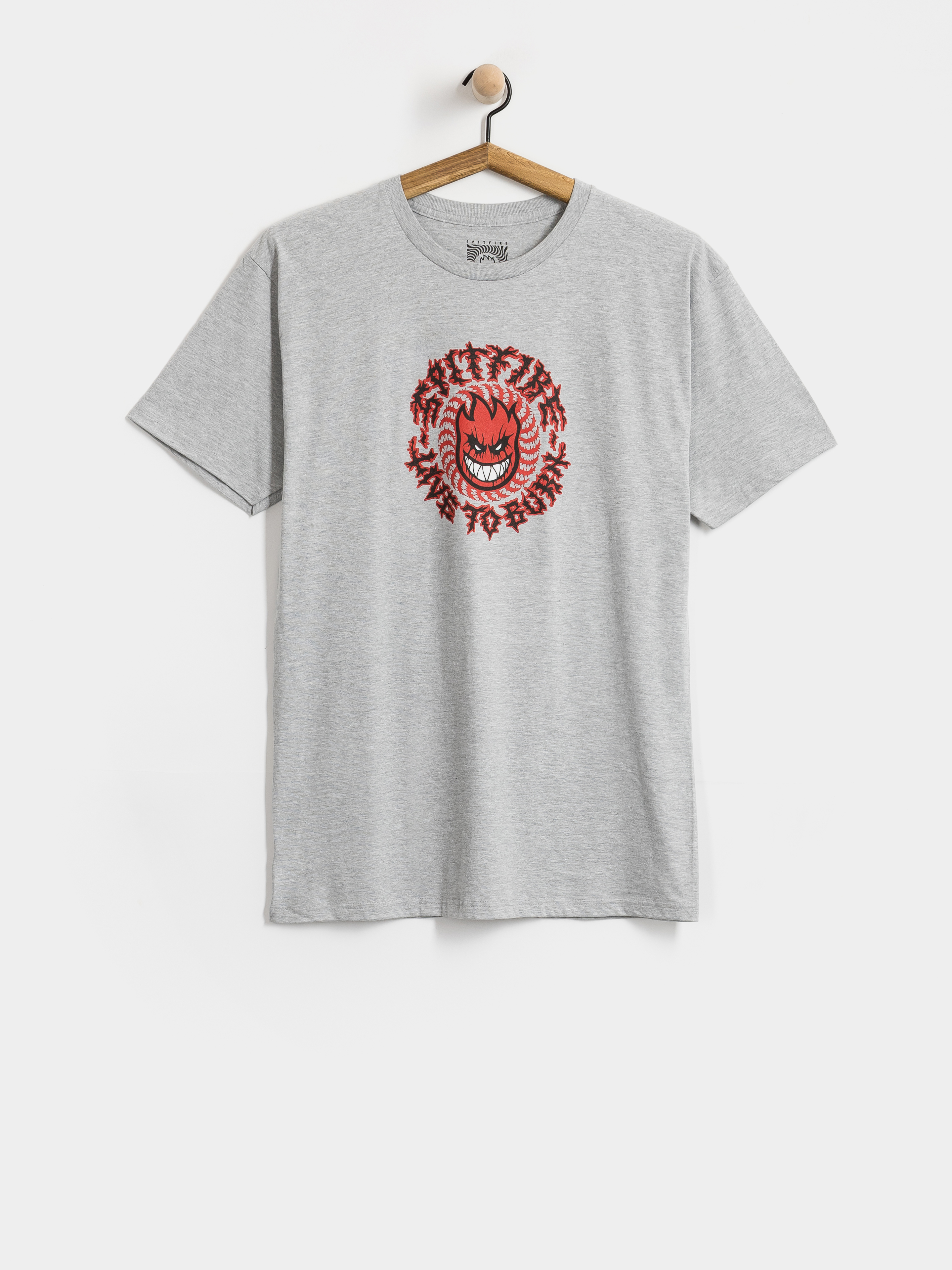 Tričko Spitfire Deathmask Classic Multicolor (heather grey)