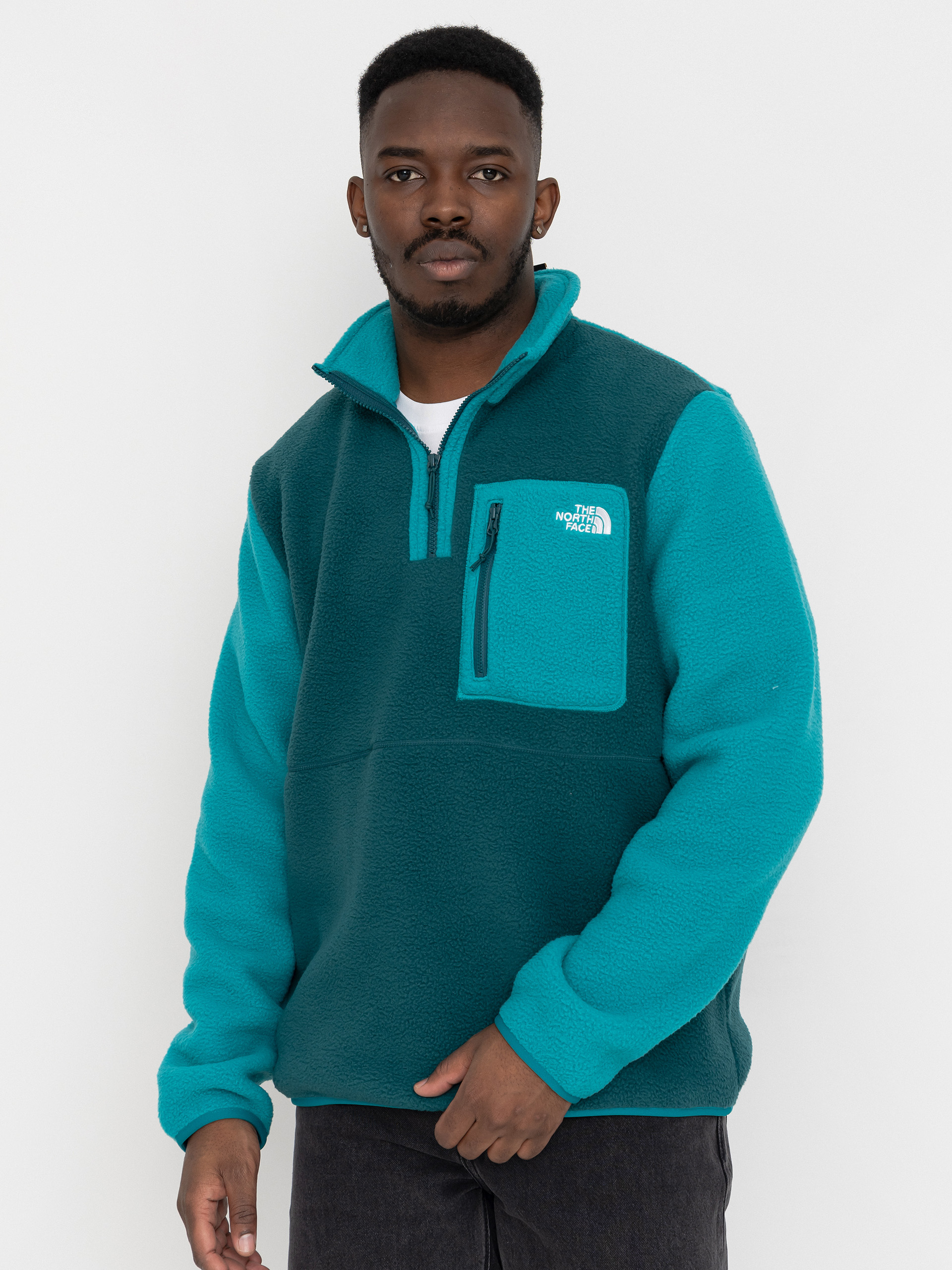 Fleecovu00e1 mikina The North Face Yumiori 1/4 Zip (pacific teal/restorativ)
