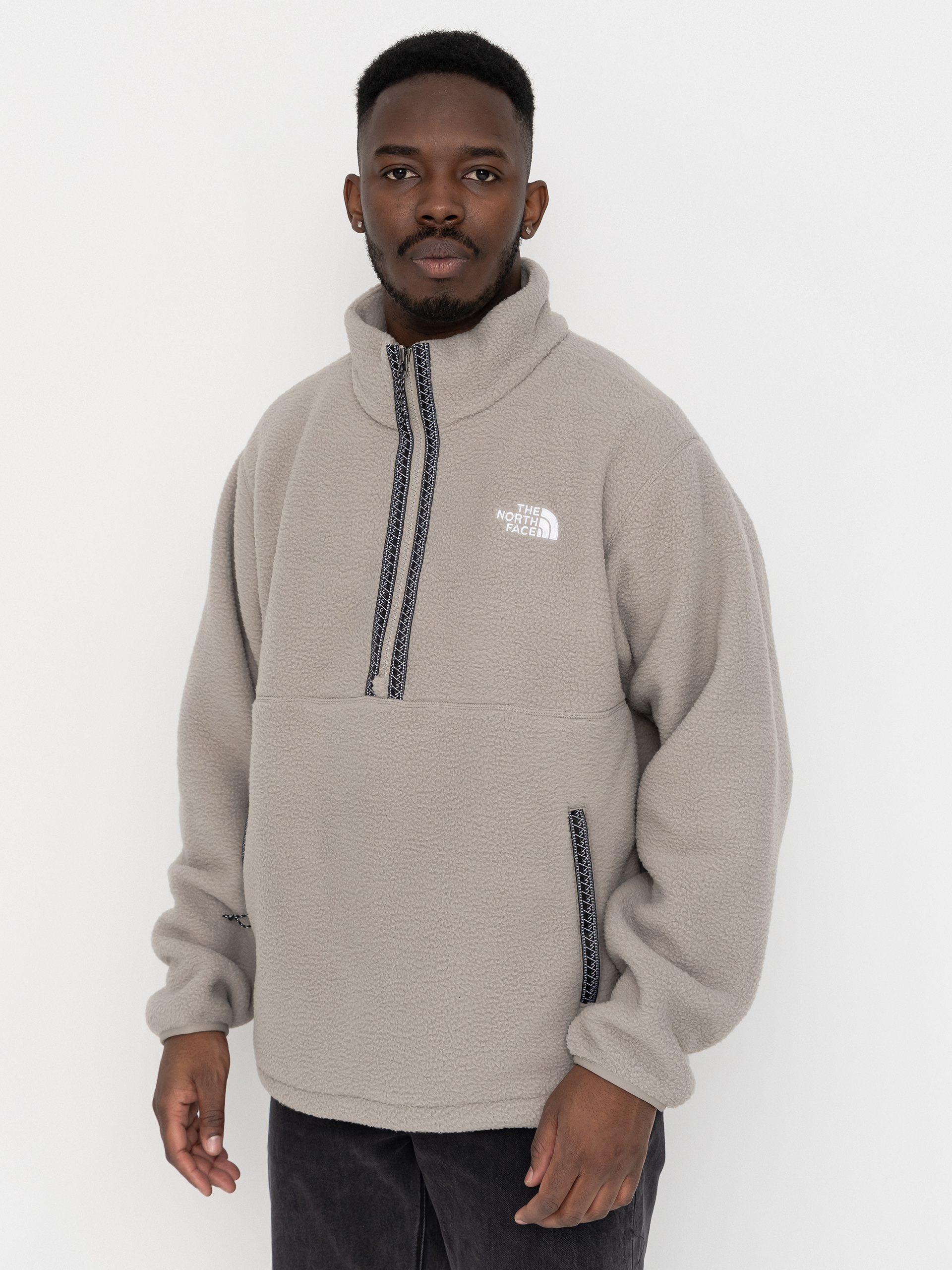 Fleecovu00e1 mikina The North Face Fleeski 1/4 Zip (stone slab)