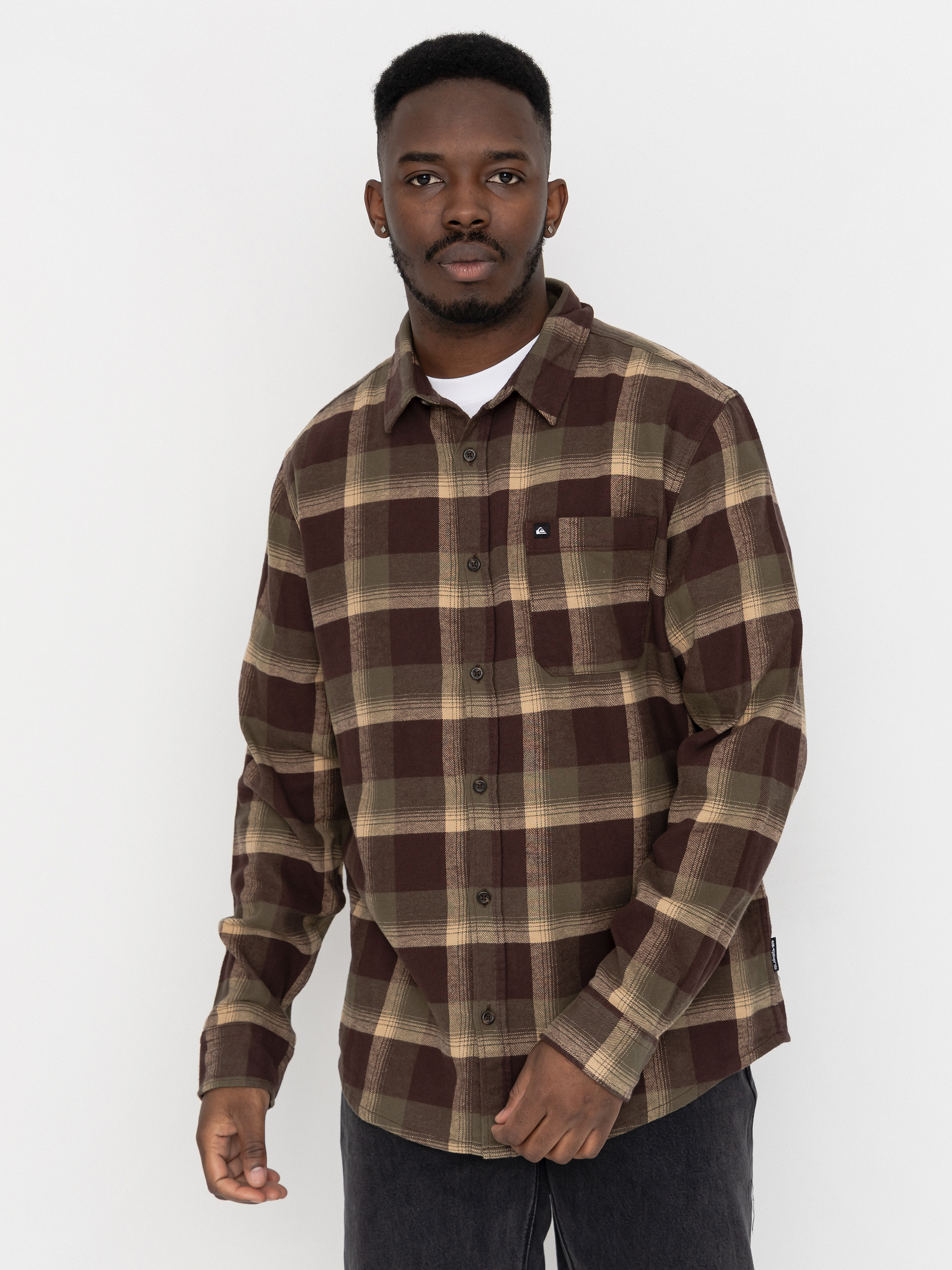 Košile Quiksilver Motherfly Plaid (grape leaf motherfly)