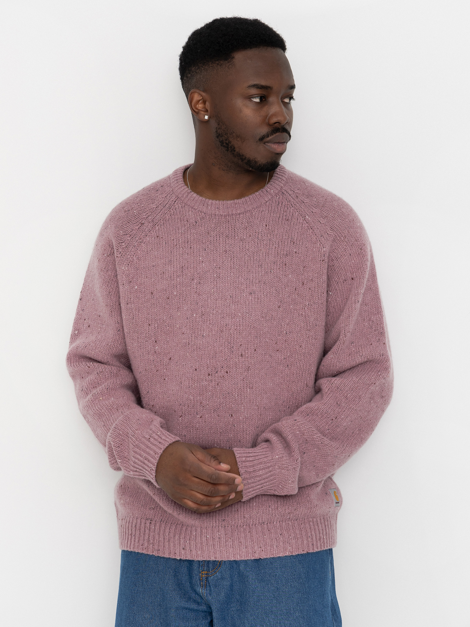 Svetr Carhartt WIP Anglistic (speckled hortensia)