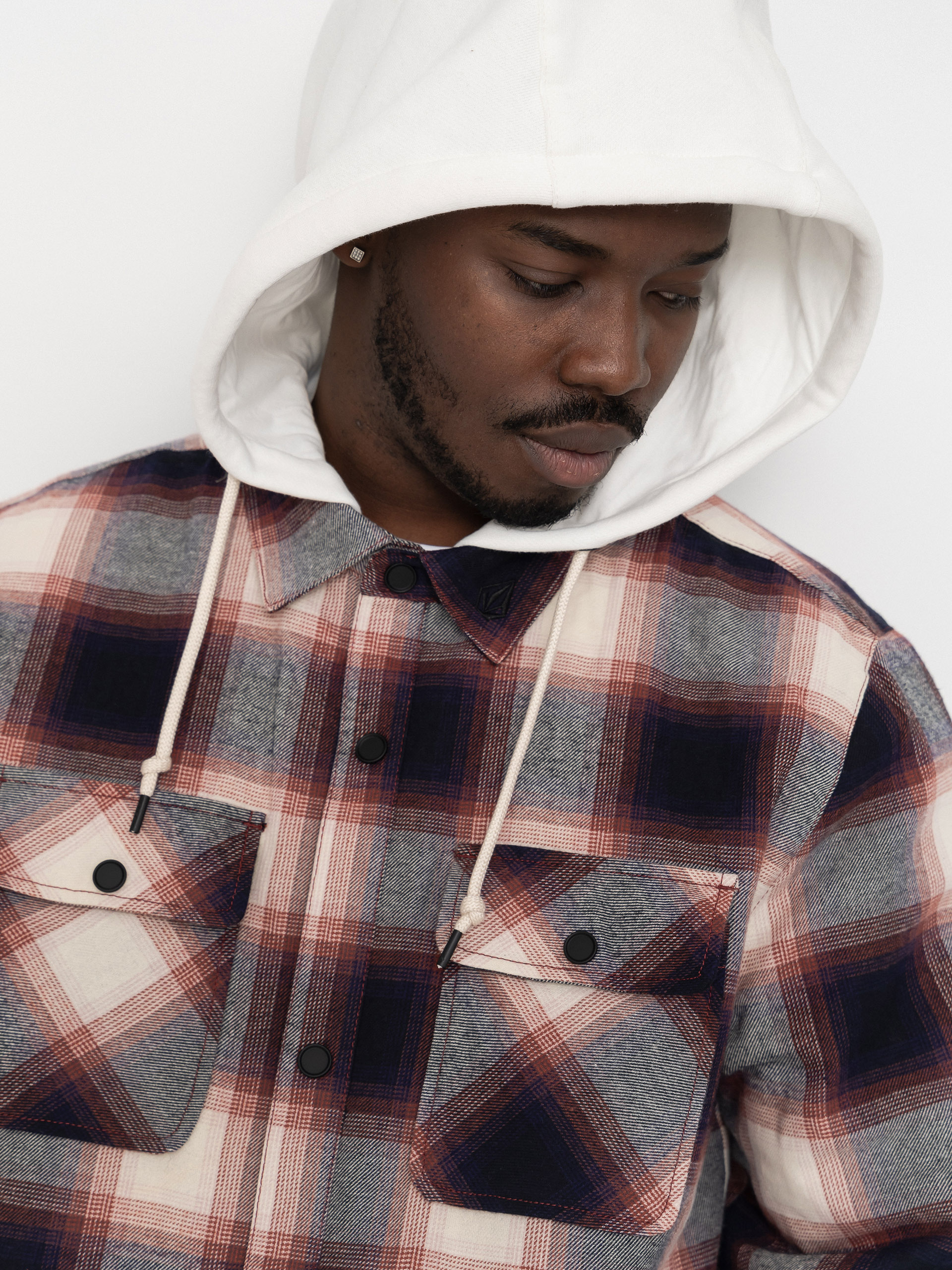 Bunda Volcom Enson Ins Riding Flannel (blue)