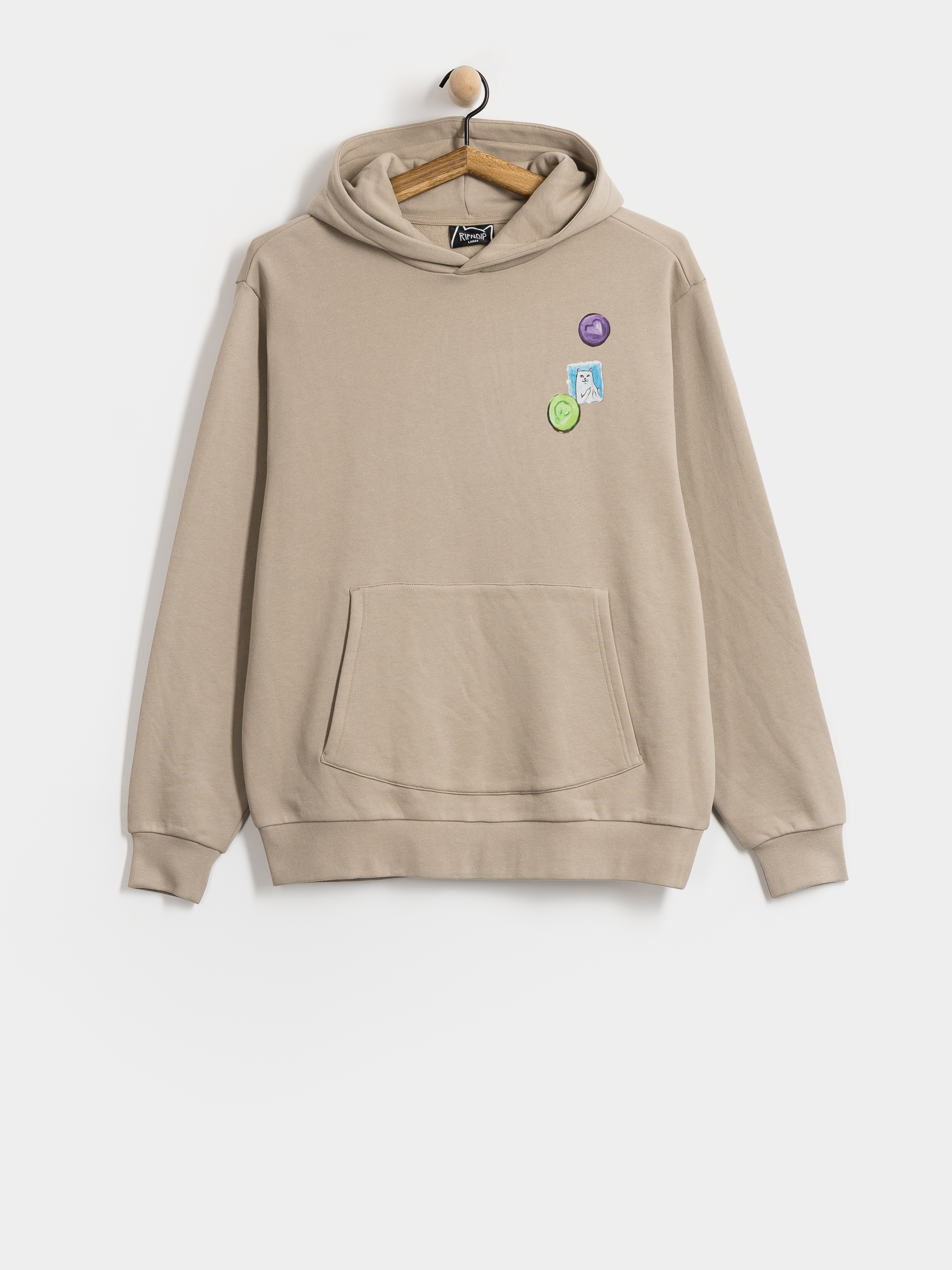 Mikina s kapucí RipNDip Vitamins HD (sand)