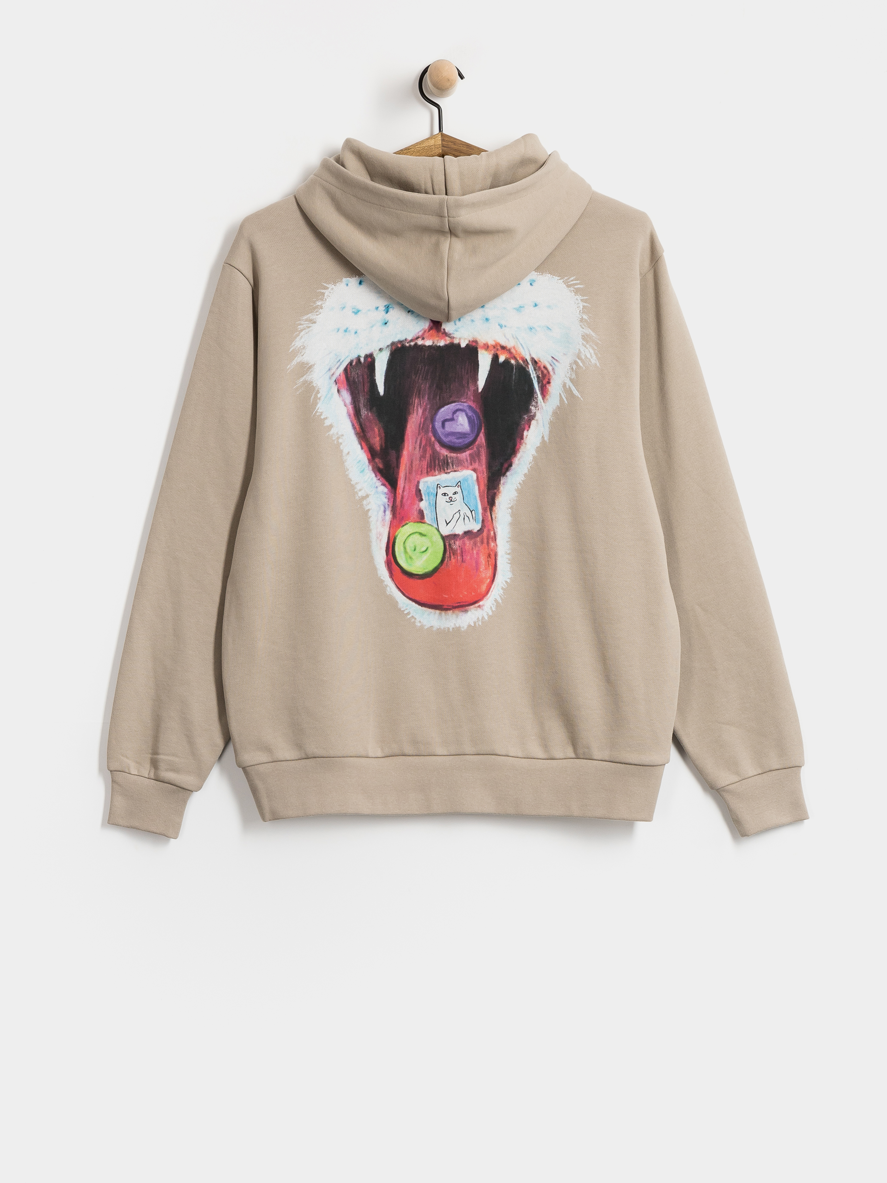 Mikina s kapucí RipNDip Vitamins HD (sand)
