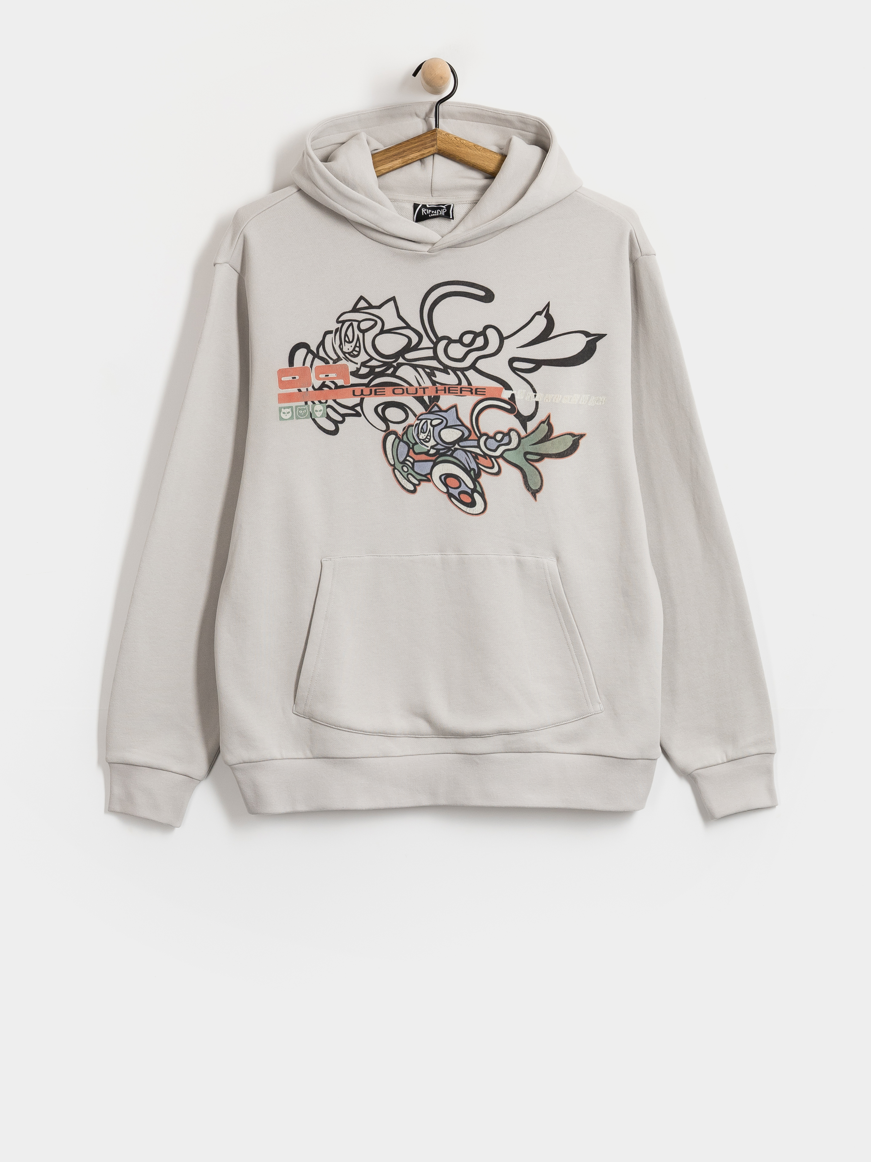 Mikina s kapucí RipNDip Cyclone HD (grey)