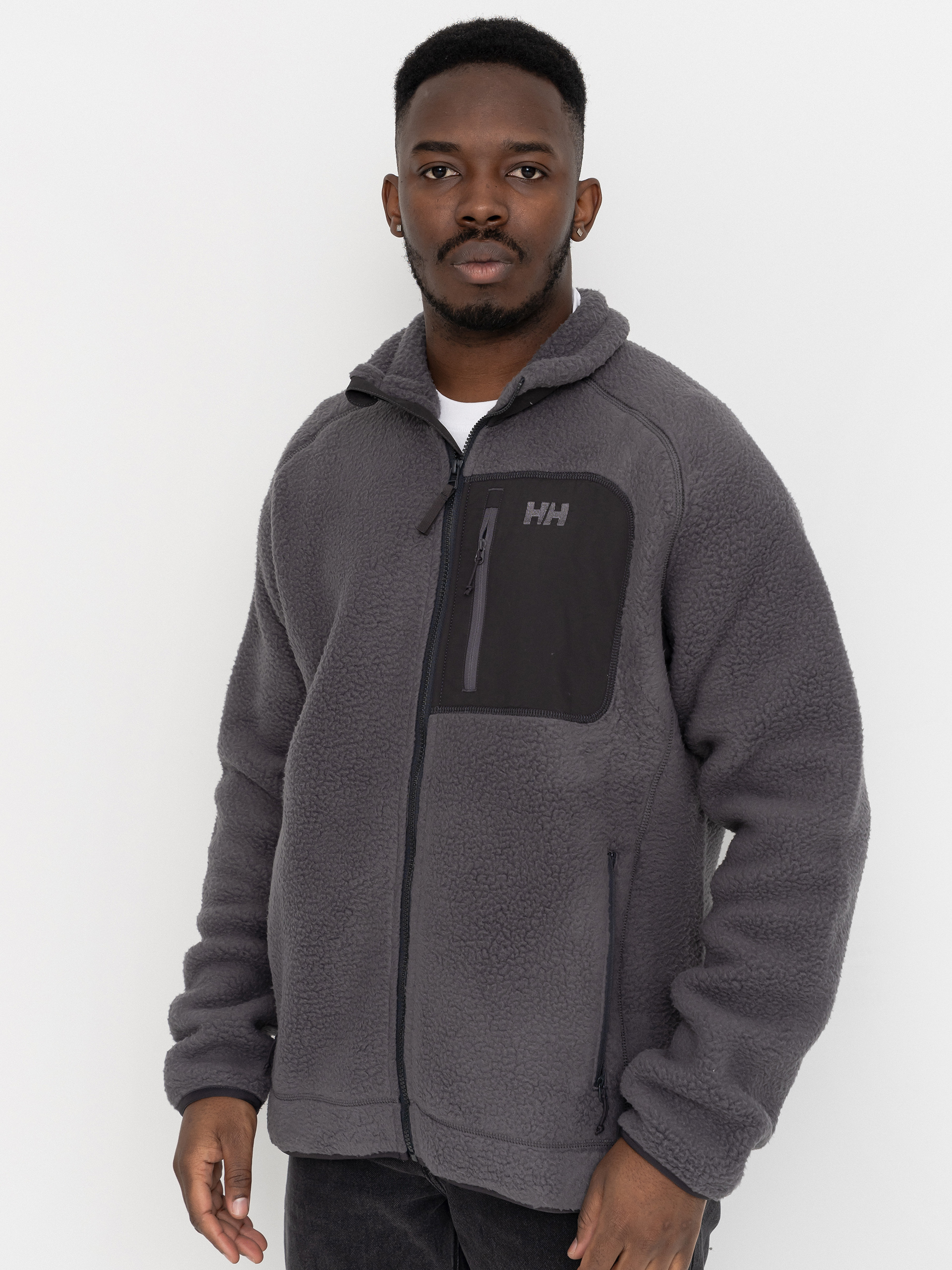 Fleecová mikina Helly Hansen Panorama Pile Block (thunder grey)