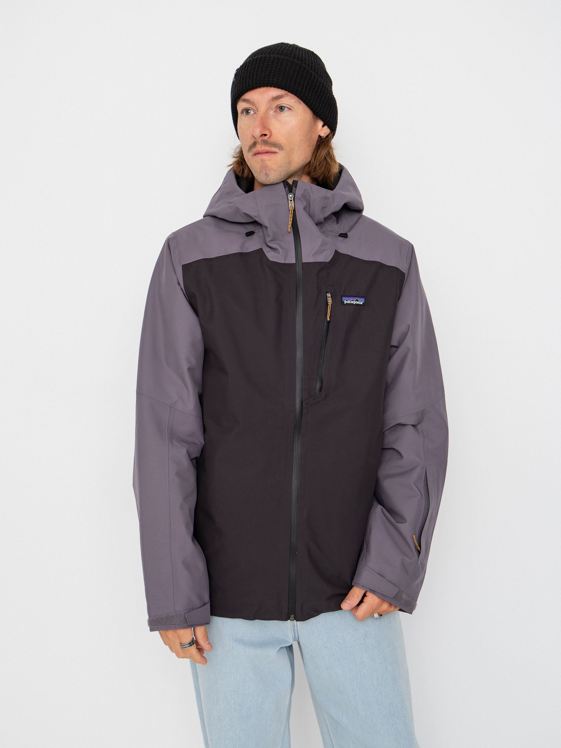 Snowboardovu00e1 bunda Patagonia Insulated Powder Town (may grey)