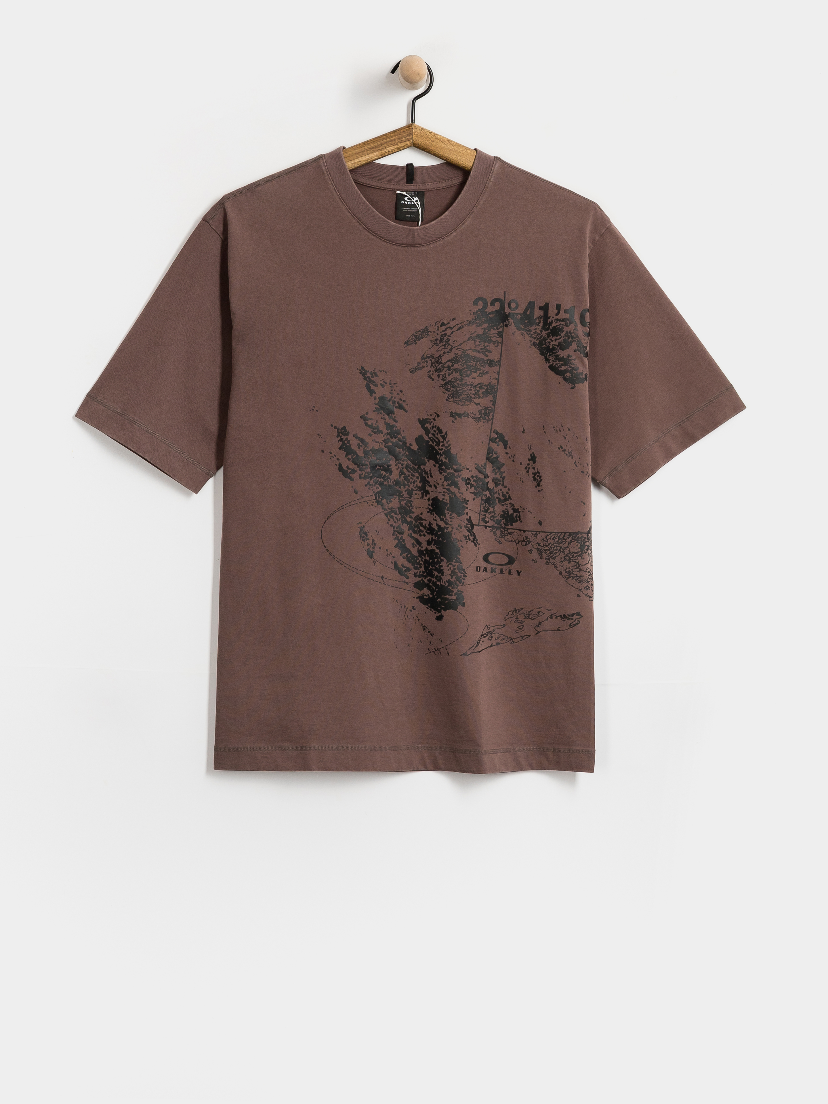 Tričko Oakley Origin Map (dark umber)
