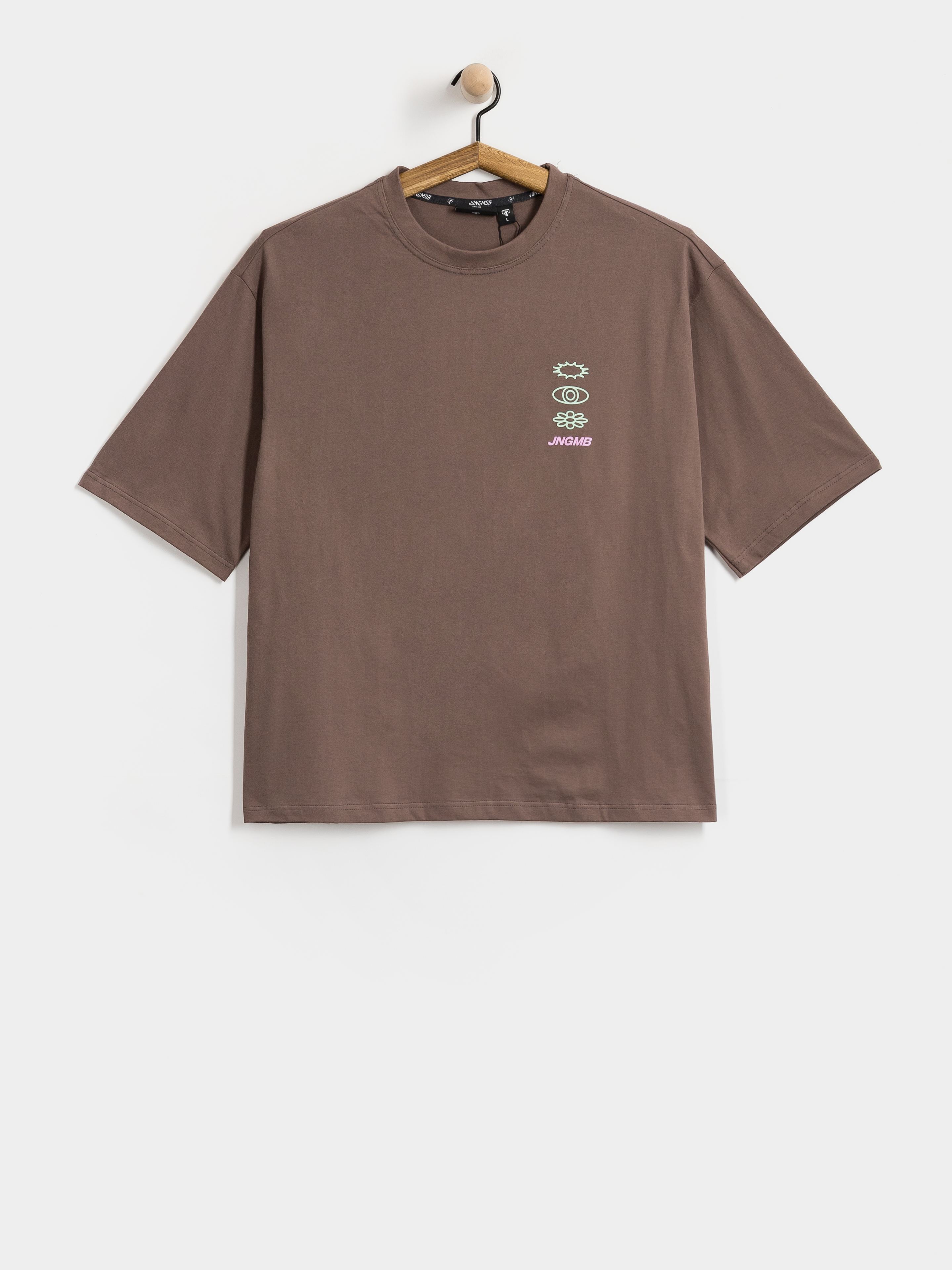 Tričko Jungmob Boxy Aftersurf (brown)