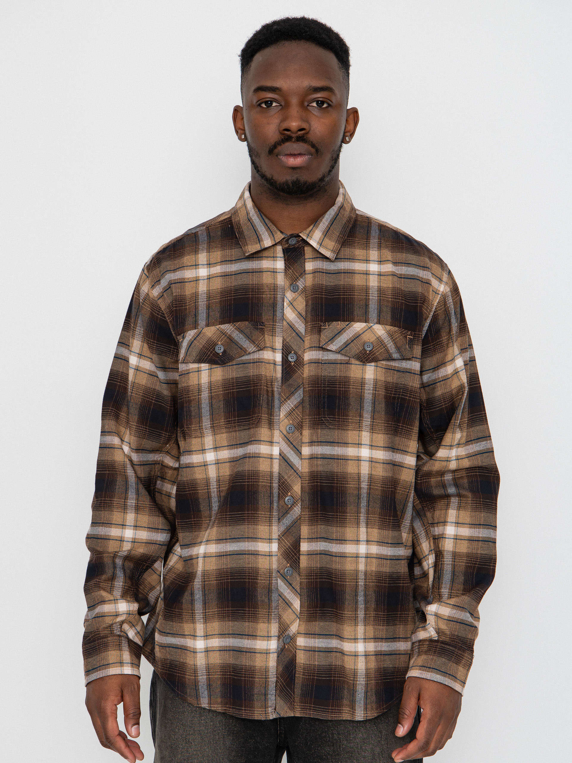 Kou0161ile Fox Survivalist Stretch Flannel (brown sugar)