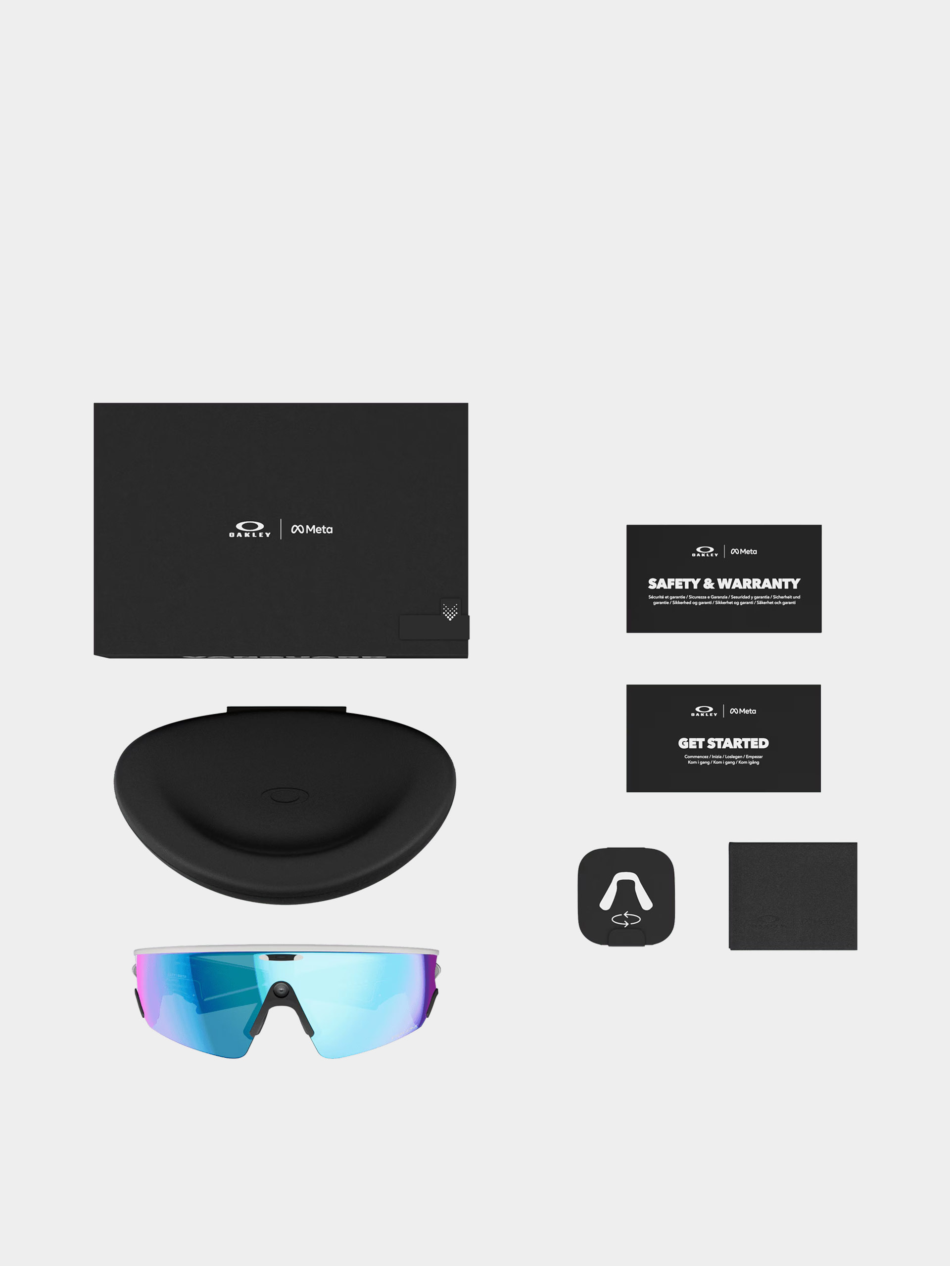 Sluneční brýle Oakley Meta AI Vanguard (white/prizm sapphire)