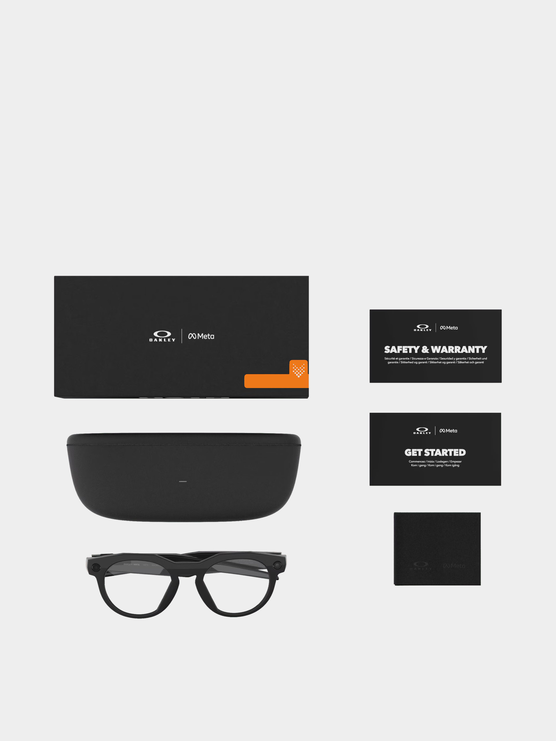 Sluneční brýle Oakley Meta AI HSTN (black/clear)