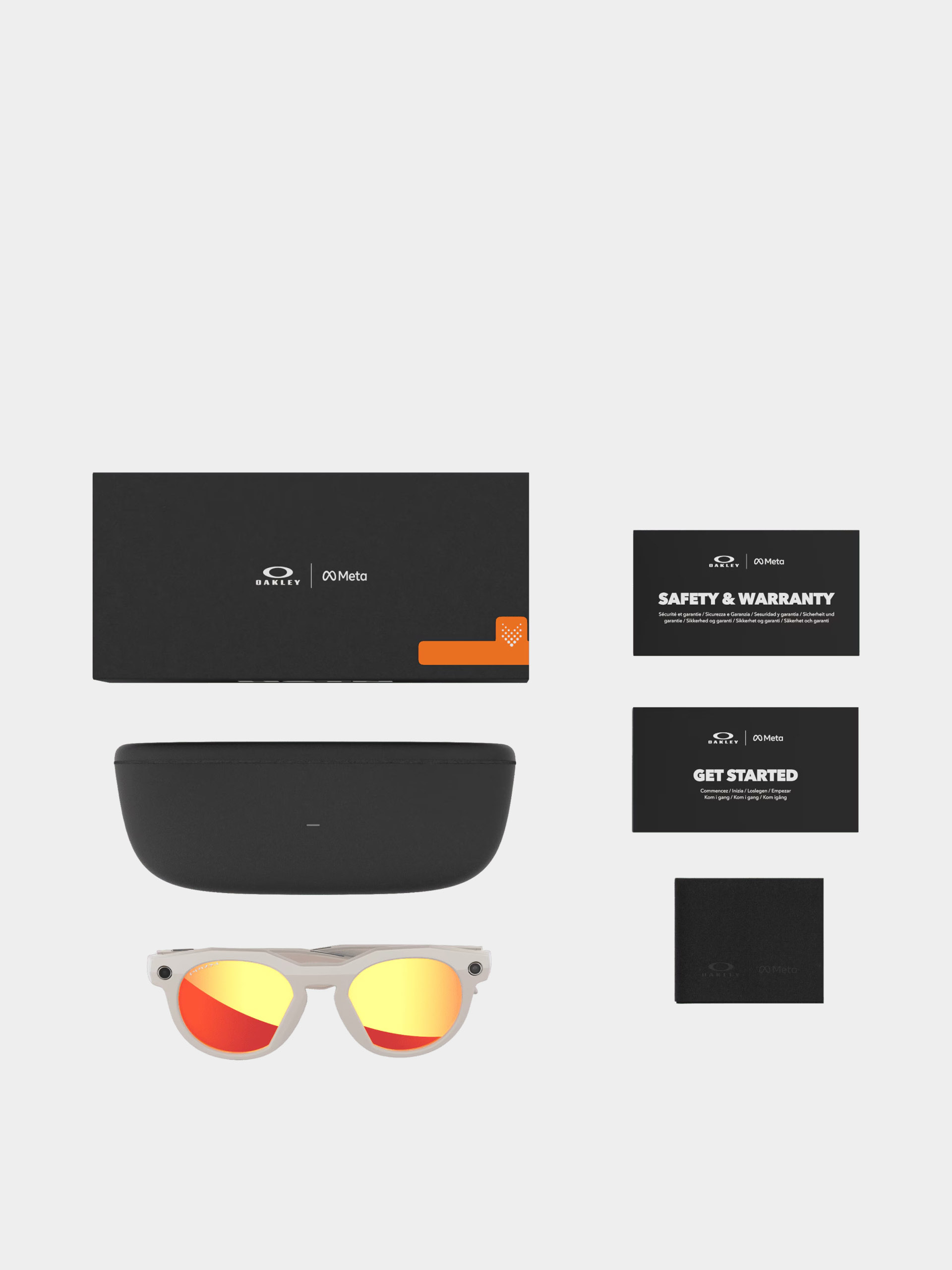 Sluneční brýle Oakley Meta AI HSTN (warm grey/prizm ruby)