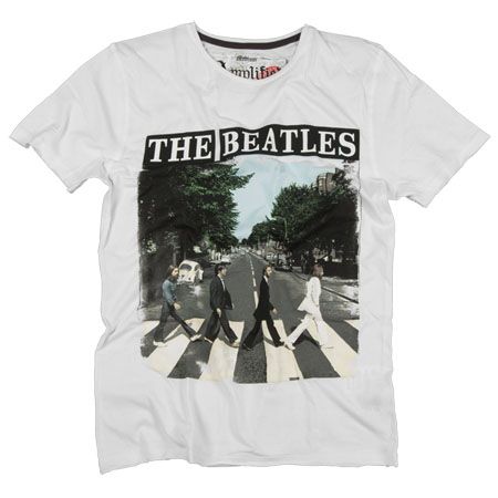 Tričko Amplified  Beatles Abbey Road (wh)