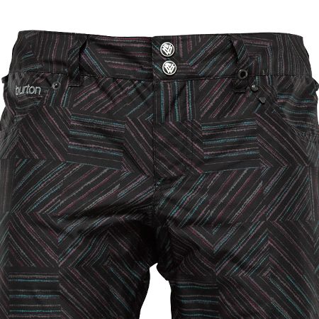 Dámské Snowboardové kalhoty Burton TWC Candy (true black ghost check)