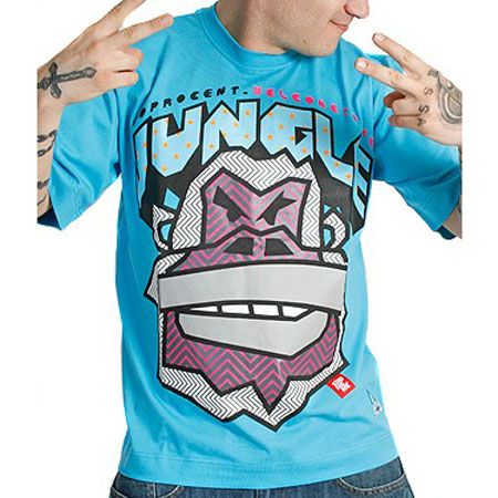 Tričko StoProcent  MUSIC Raster Monkey (blue)