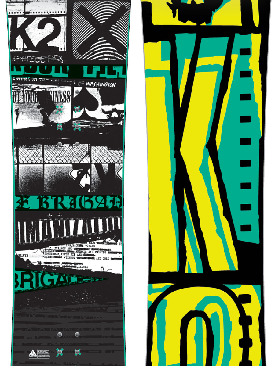 K2 snowboard Brigade Black 161 - barevná