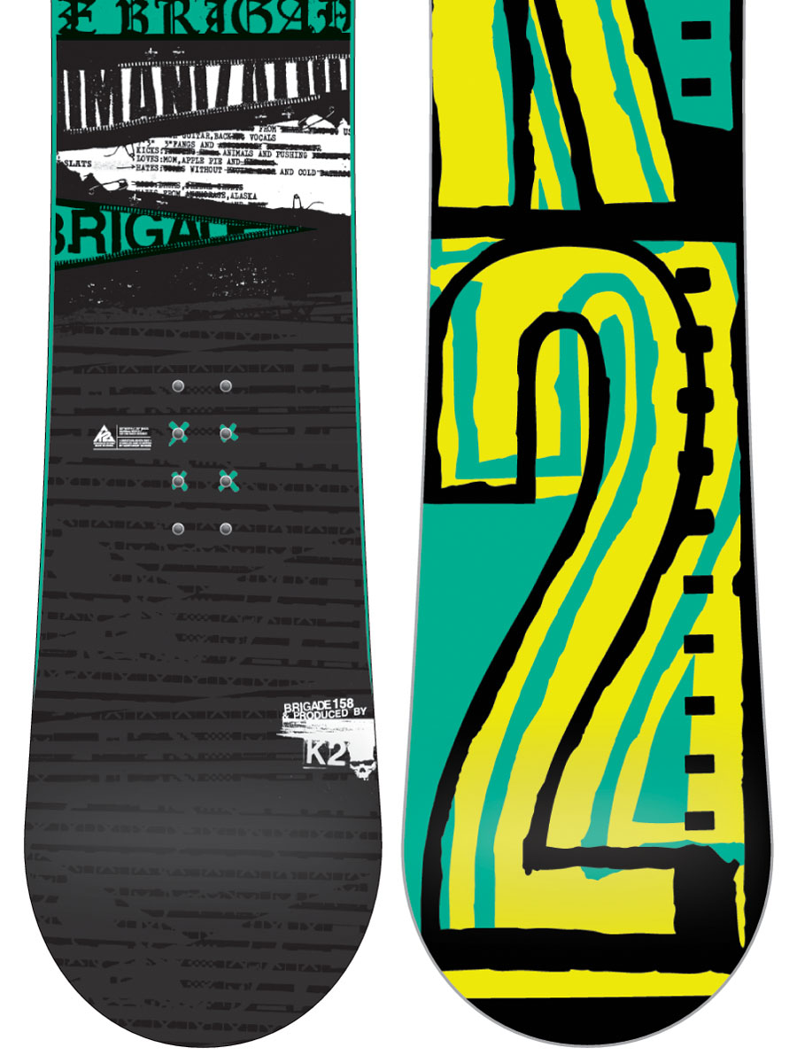 Pánská K2 snowboard Brigade (black/black) 158