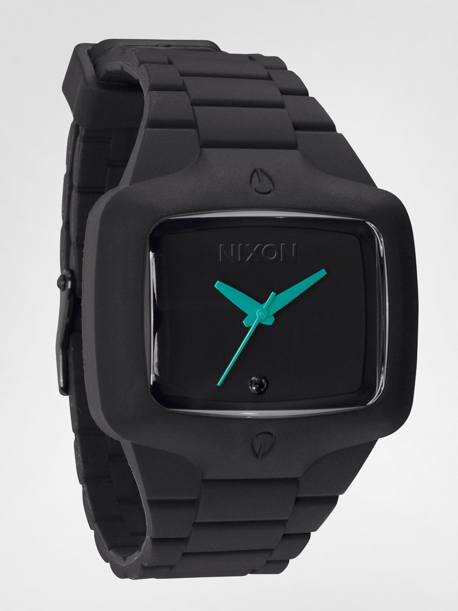 Hodinky Nixon  Rubber Player (black/teal)