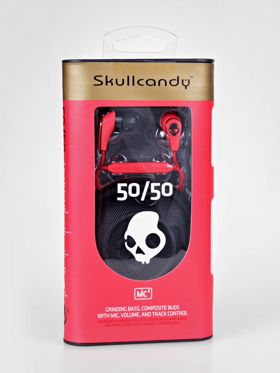 SkullCandy sluchátka Skullcandy 50/50 Mic (red)