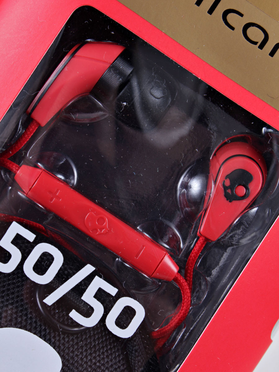 SkullCandy sluchátka Skullcandy 50/50 Mic (red)