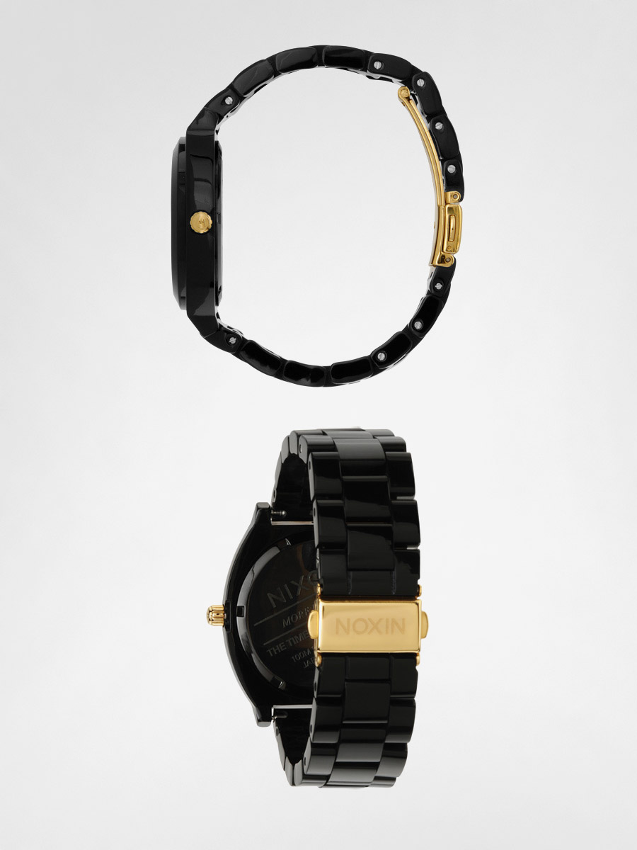 Hodinky Nixon  Time Teller Acetate Wmn (all black/gold)