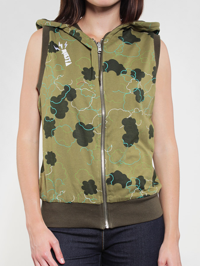 Mikina Nikita  Berękawnik Jacqueline Wmn (olive/ army green)