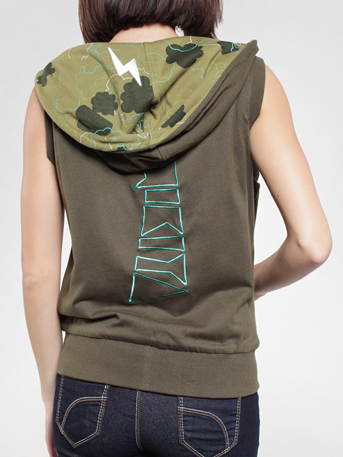 Mikina Nikita  Berękawnik Jacqueline Wmn (olive/ army green)