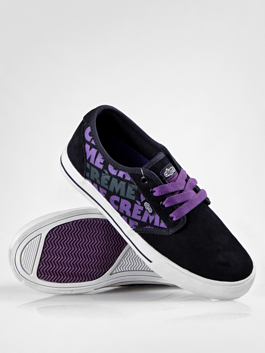 Boty Creme  Courtyard (lettered black/grape)