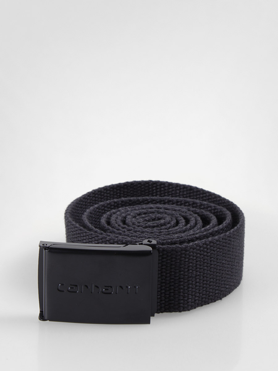 Pásek Carhartt  Clip Belt Chrome (black asphalt) 