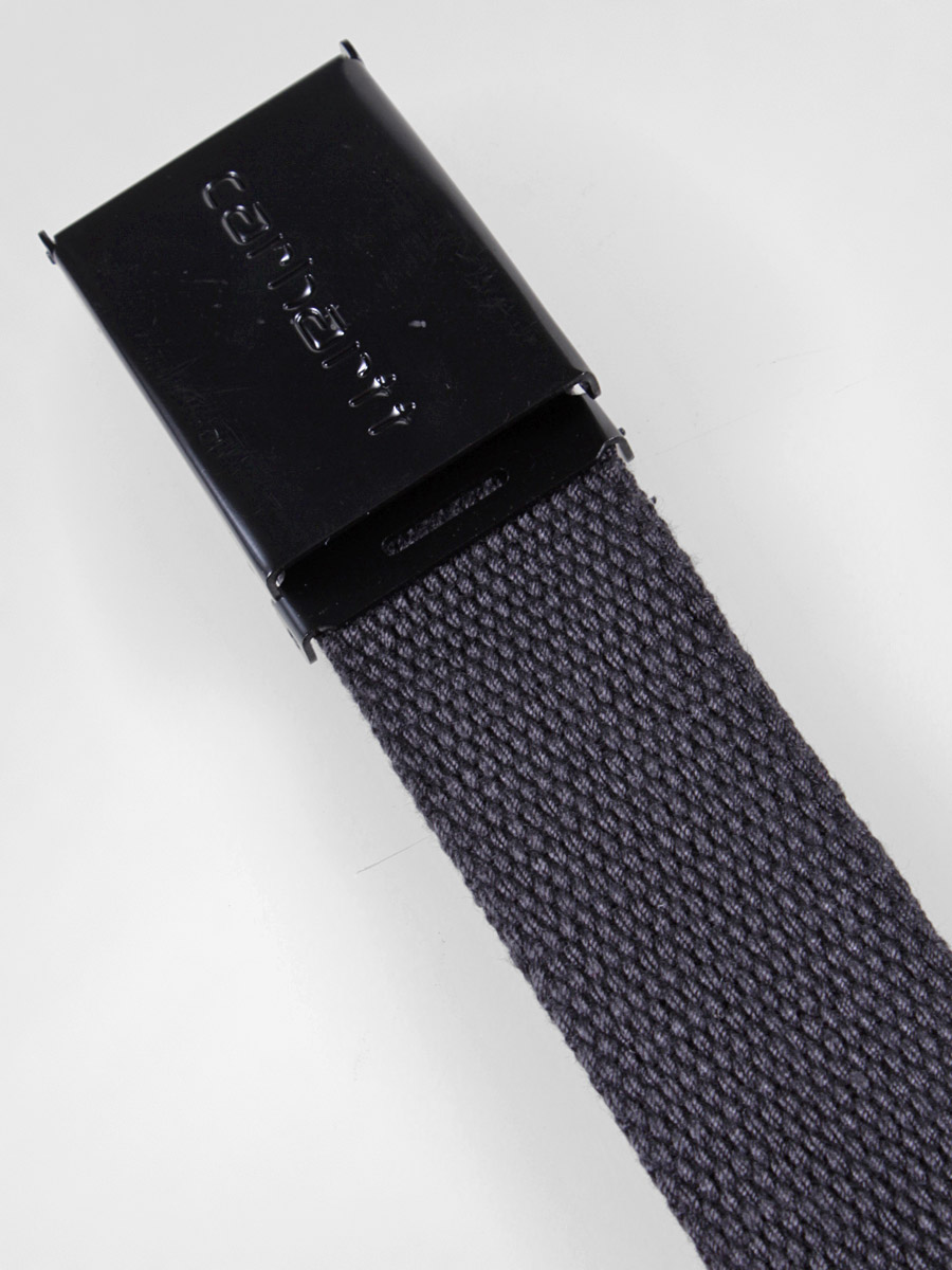Pásek Carhartt  Clip Belt Chrome (black asphalt) 