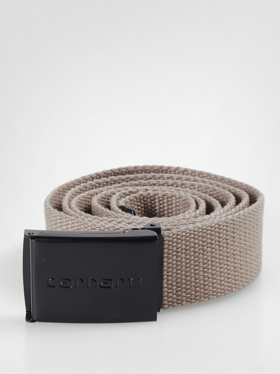 Pásek Carhartt  Clip Belt Chrome (black horn) 